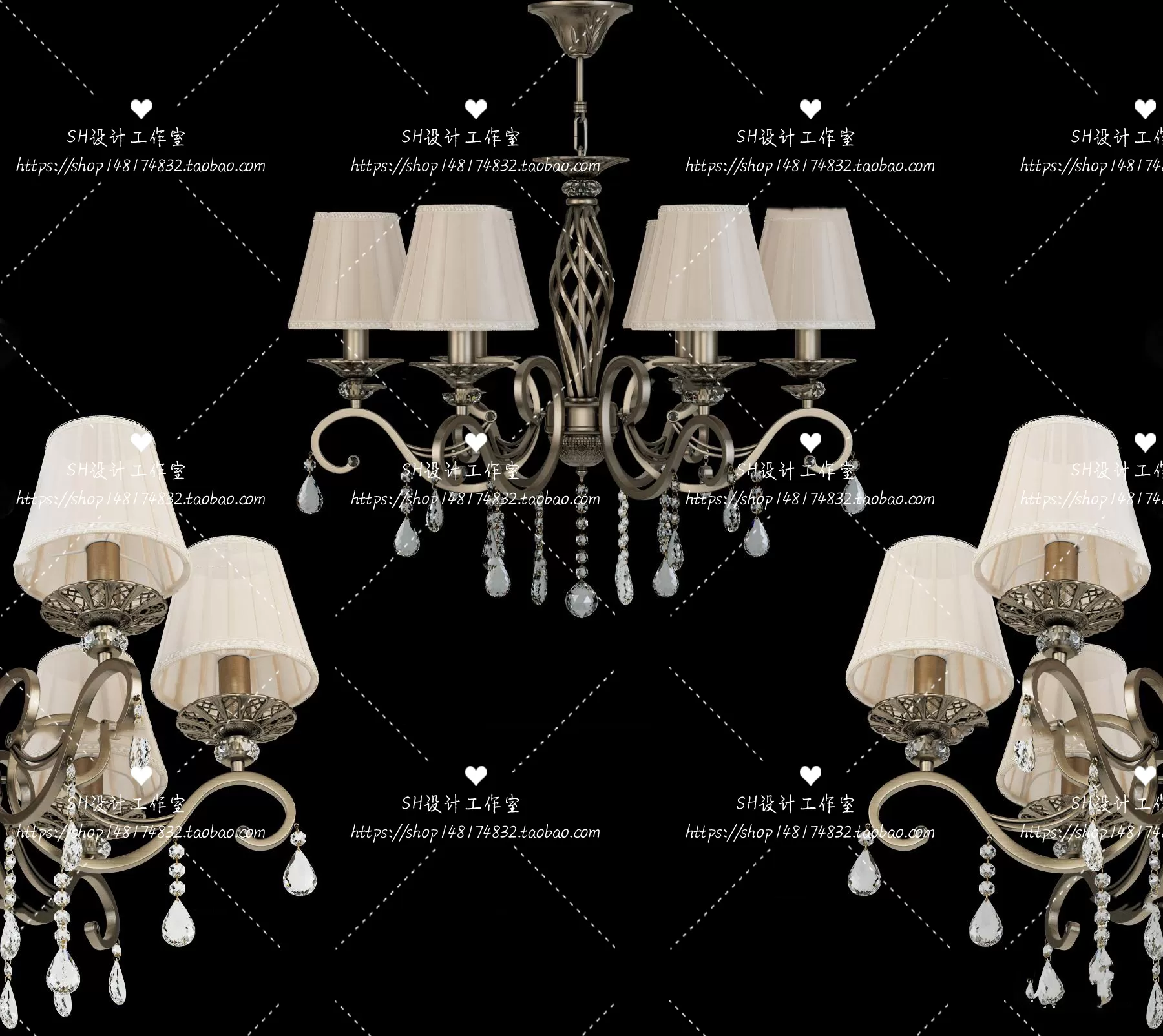 Lights – Chandelier 3D Models – 0187