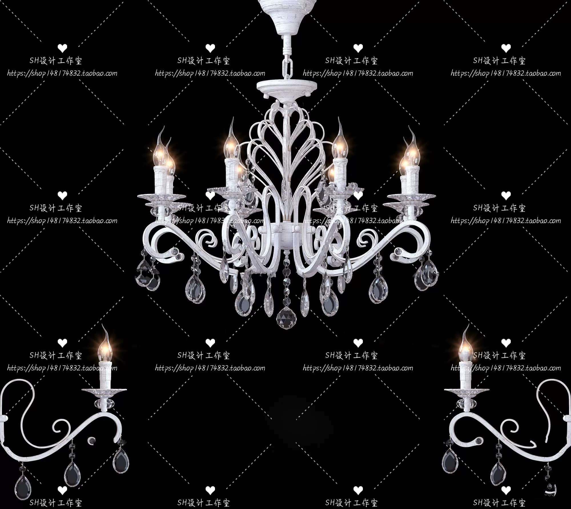 Lights – Chandelier 3D Models – 0191