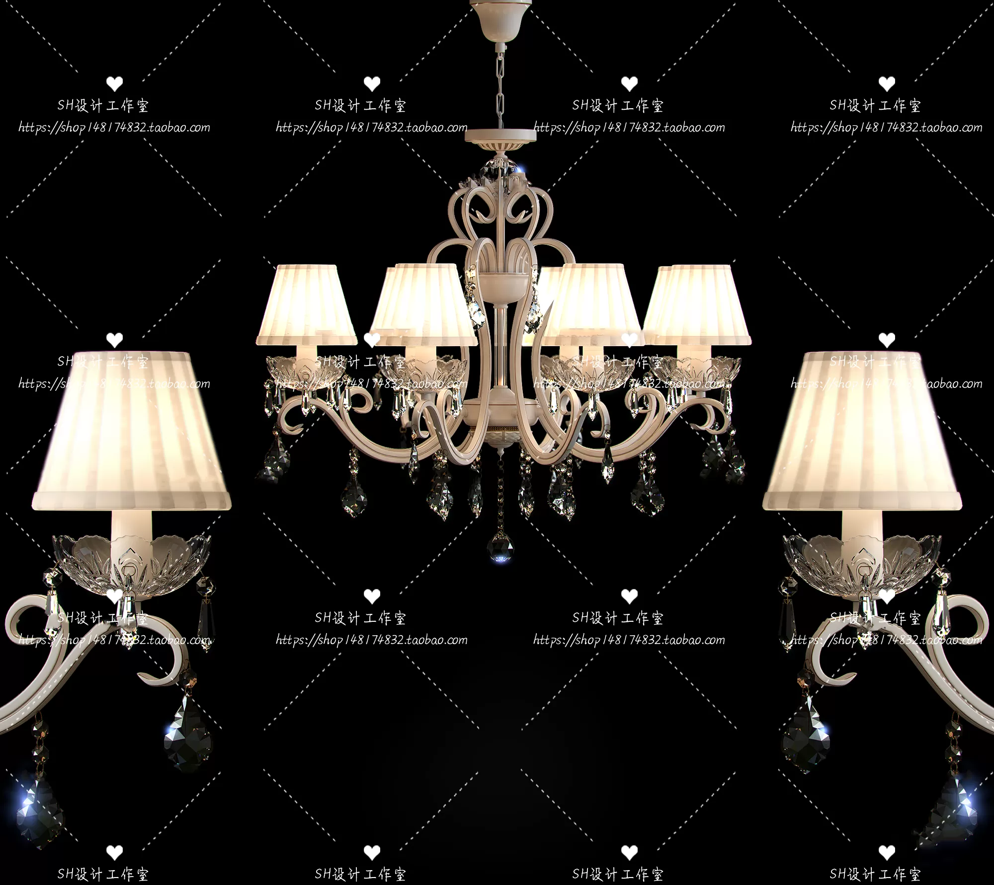 Lights – Chandelier 3D Models – 0196