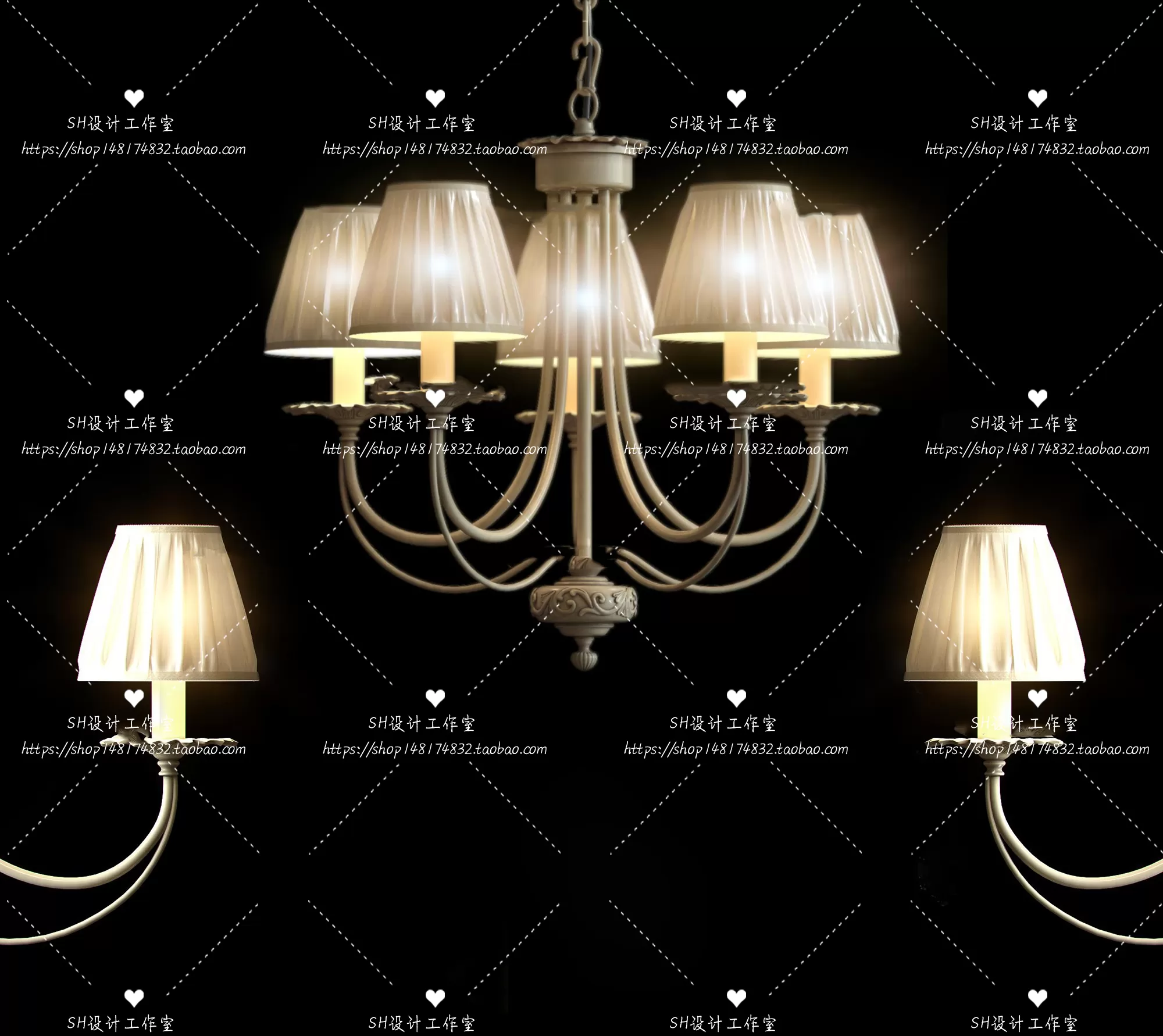 Lights – Chandelier 3D Models – 0198