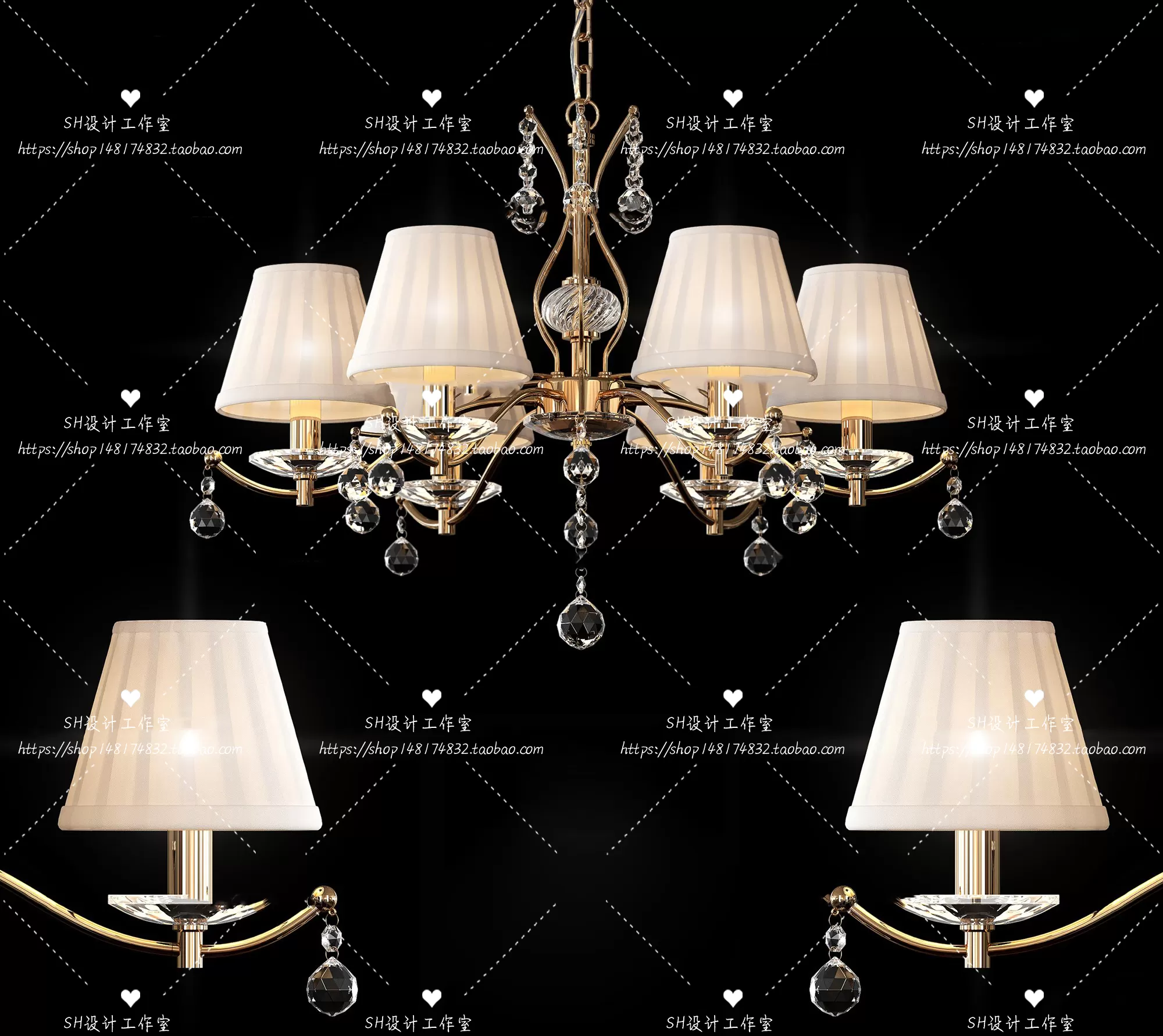 Lights – Chandelier 3D Models – 0199