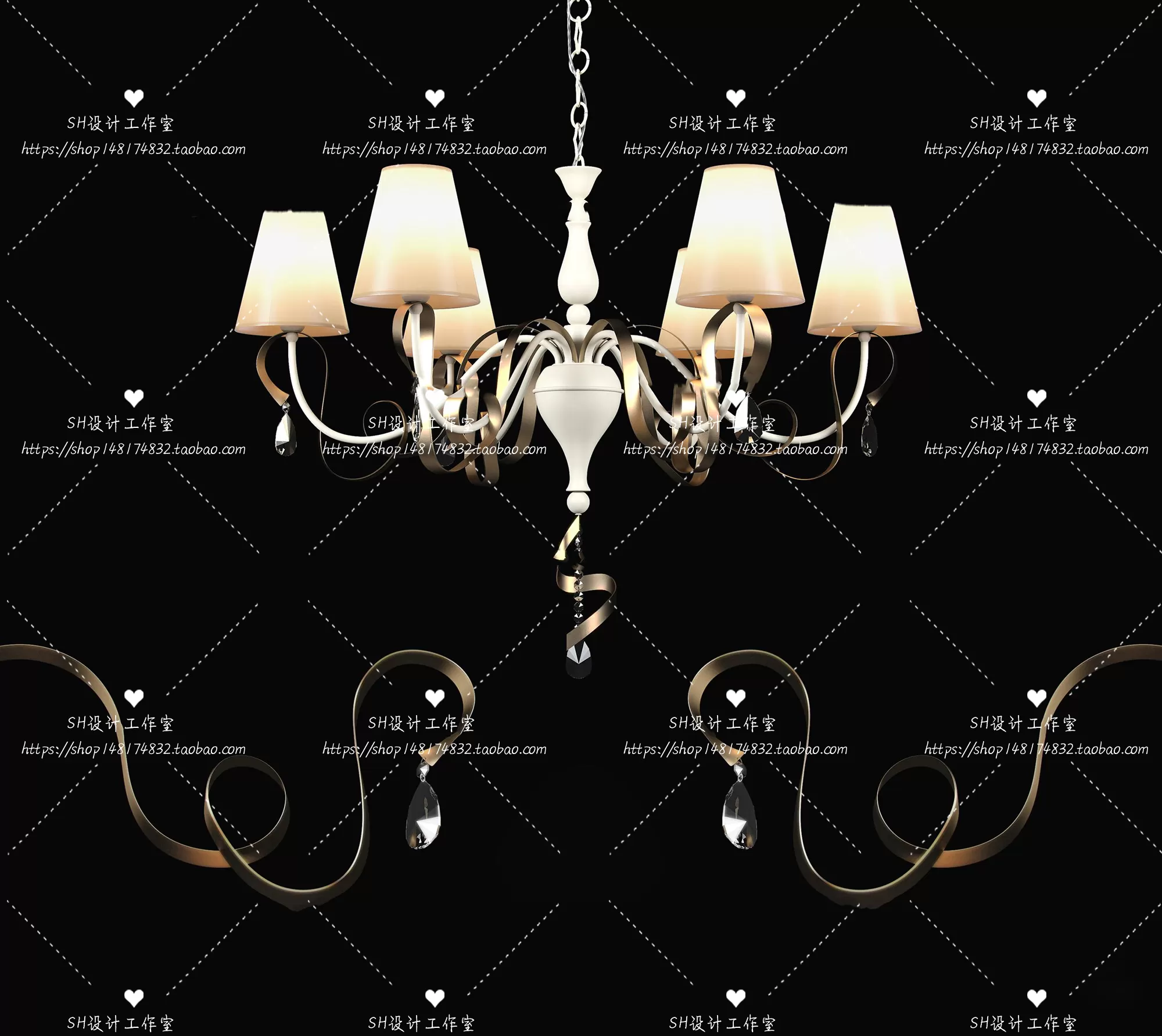 Lights – Chandelier 3D Models – 0200
