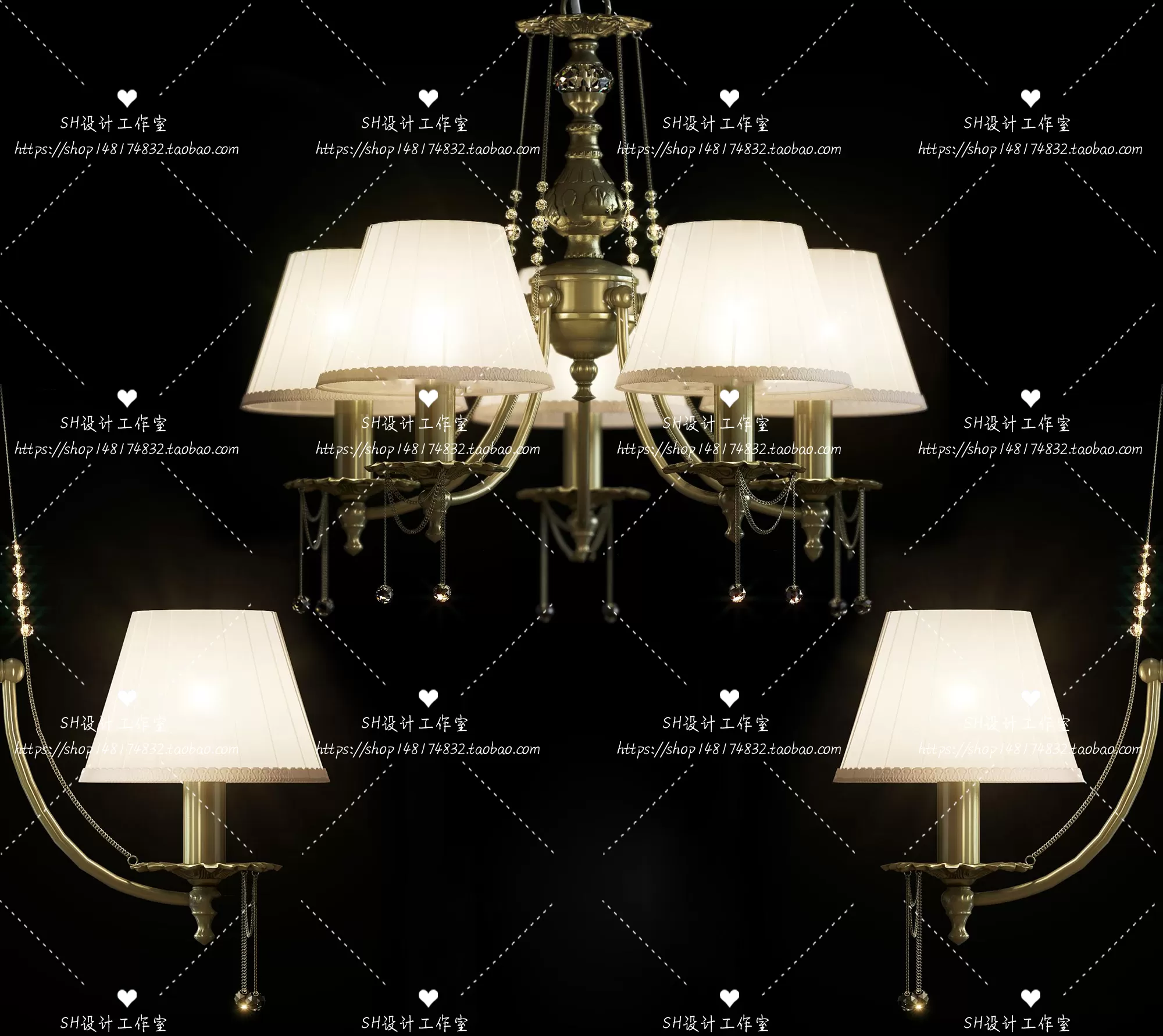 Lights – Chandelier 3D Models – 0201