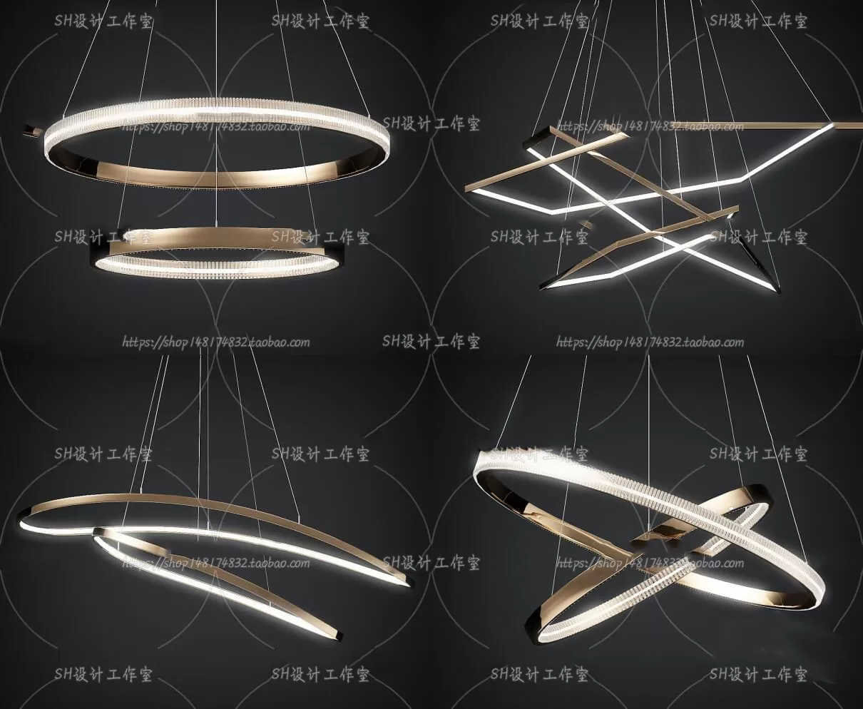 Lights – Chandelier 3D Models – 0213