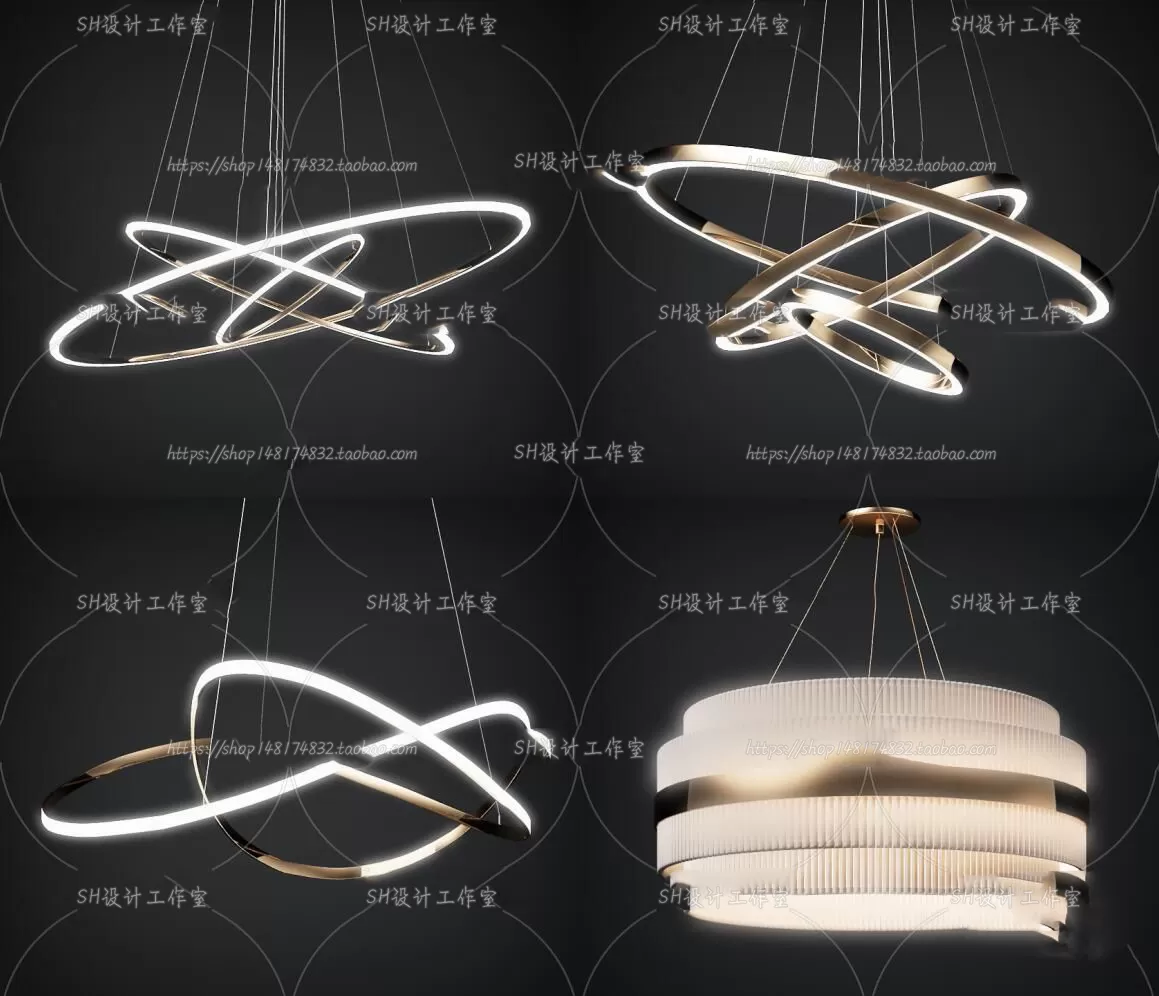 Lights – Chandelier 3D Models – 0215