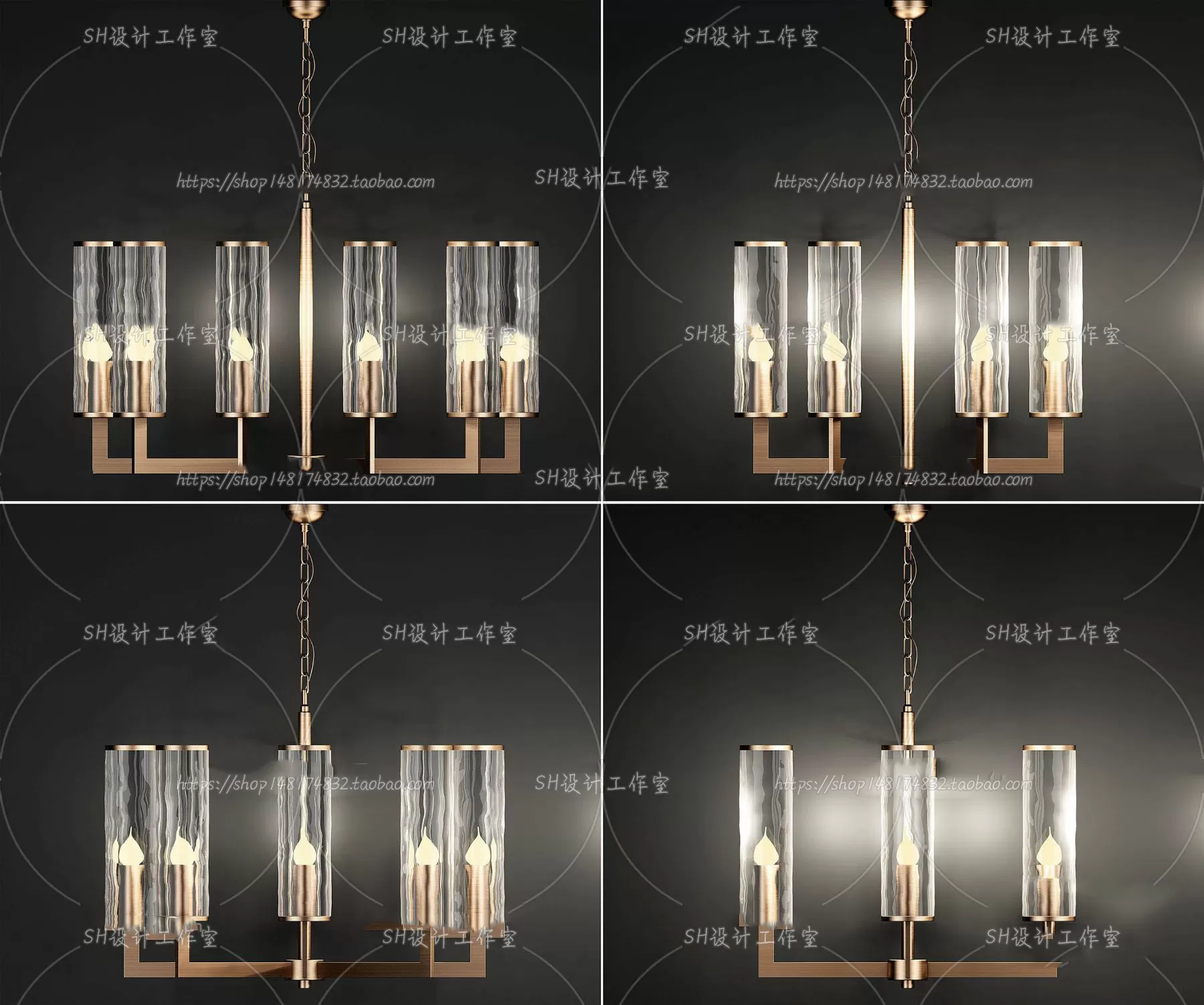 Lights – Chandelier 3D Models – 0219