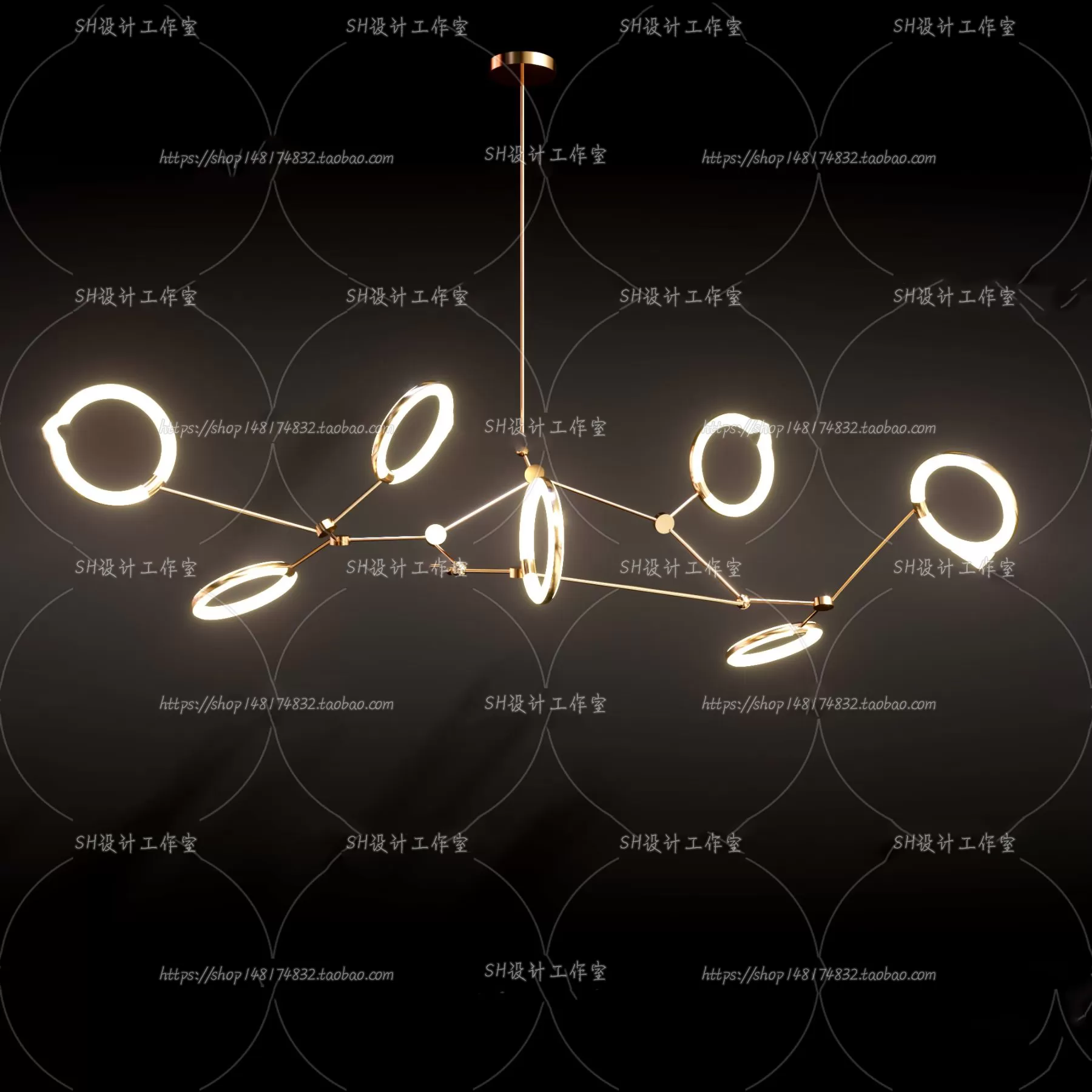 Lights – Chandelier 3D Models – 0232