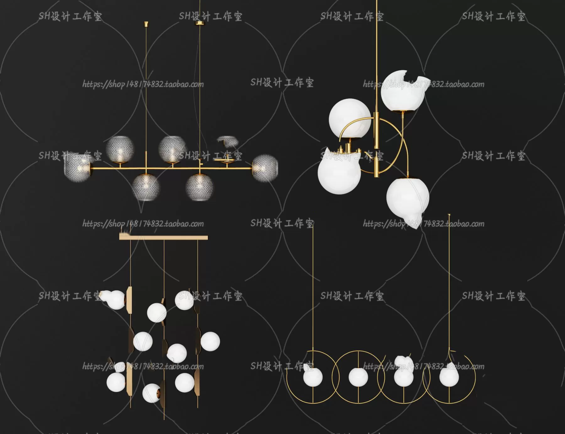 Lights – Chandelier 3D Models – 0233