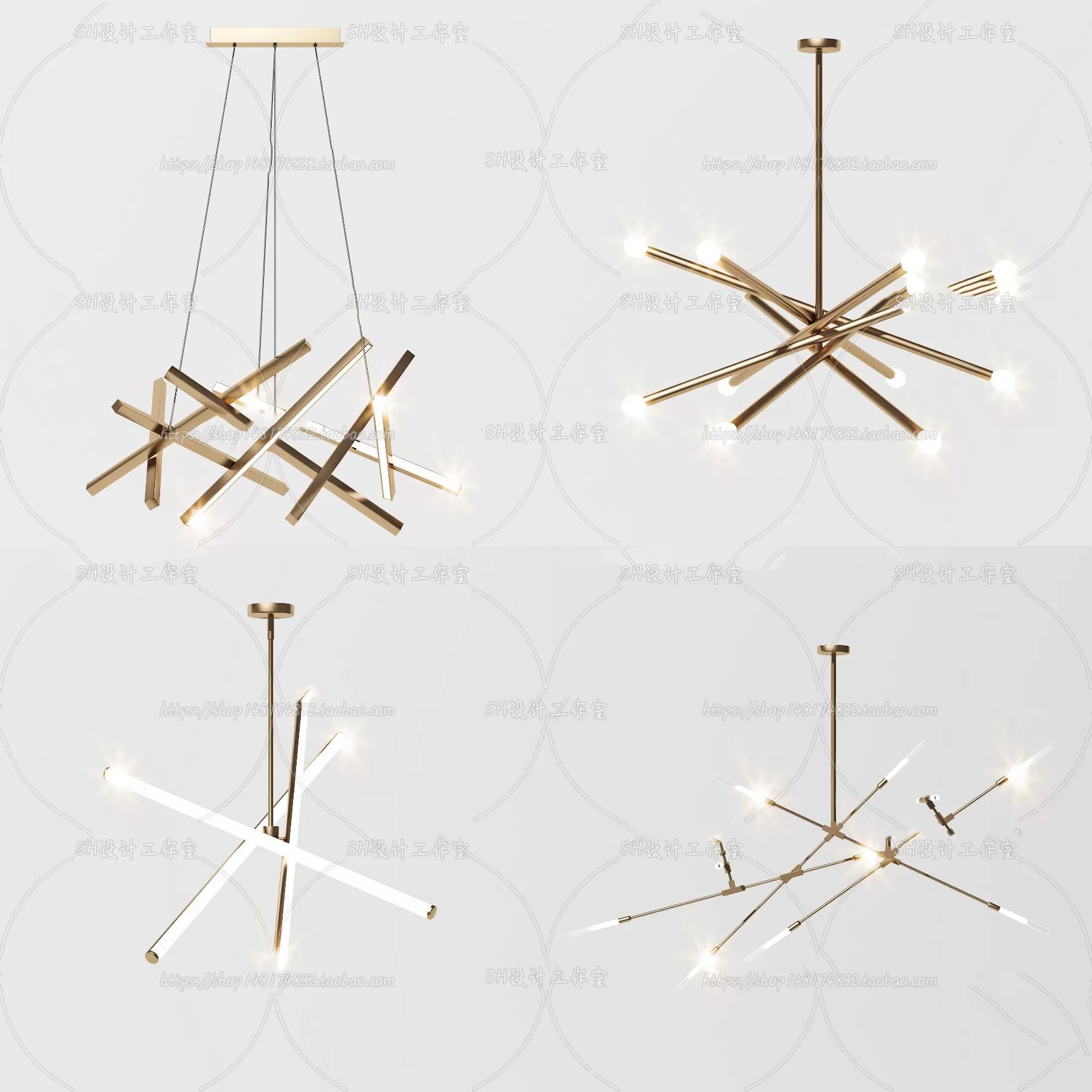 Lights – Chandelier 3D Models – 0235