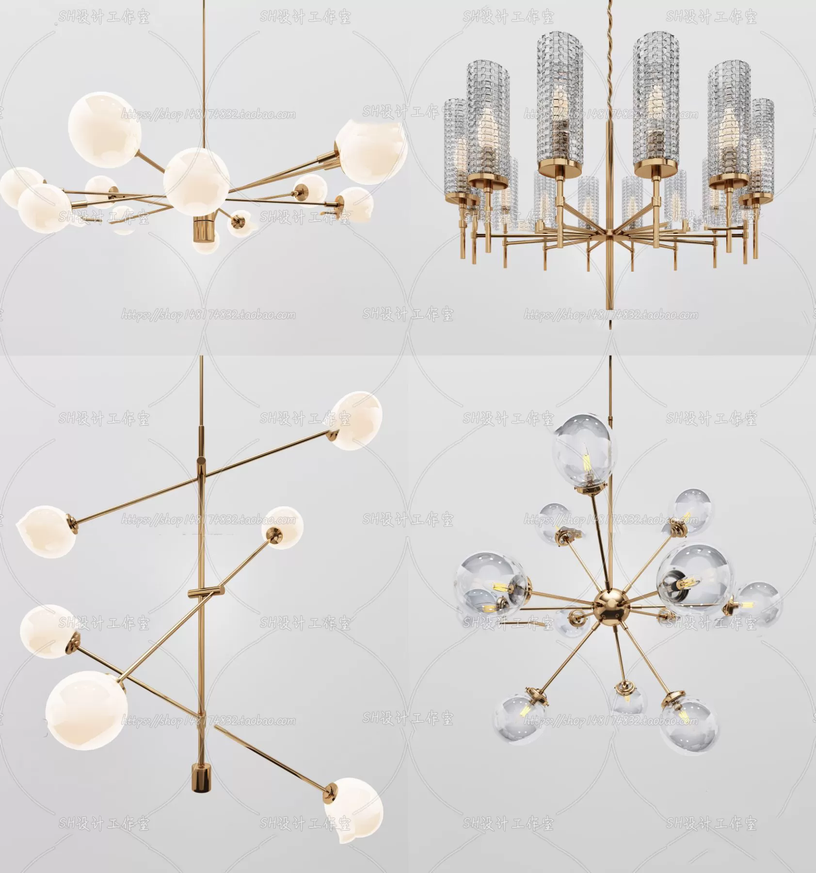 Lights – Chandelier 3D Models – 0239