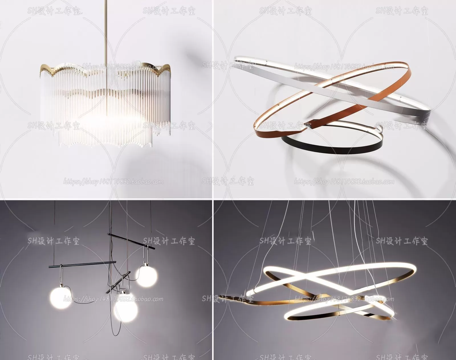 Lights – Chandelier 3D Models – 0240