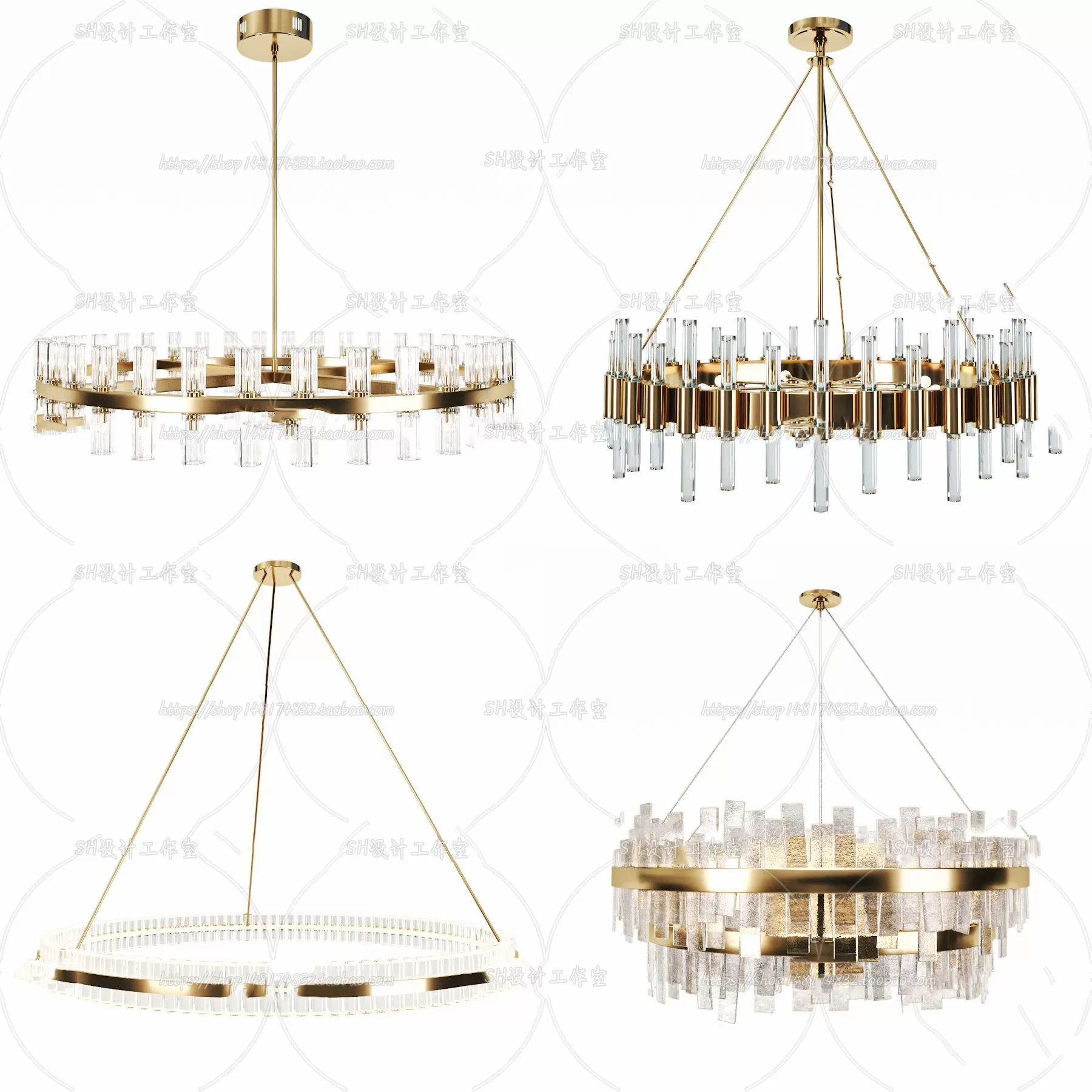 Lights – Chandelier 3D Models – 0242