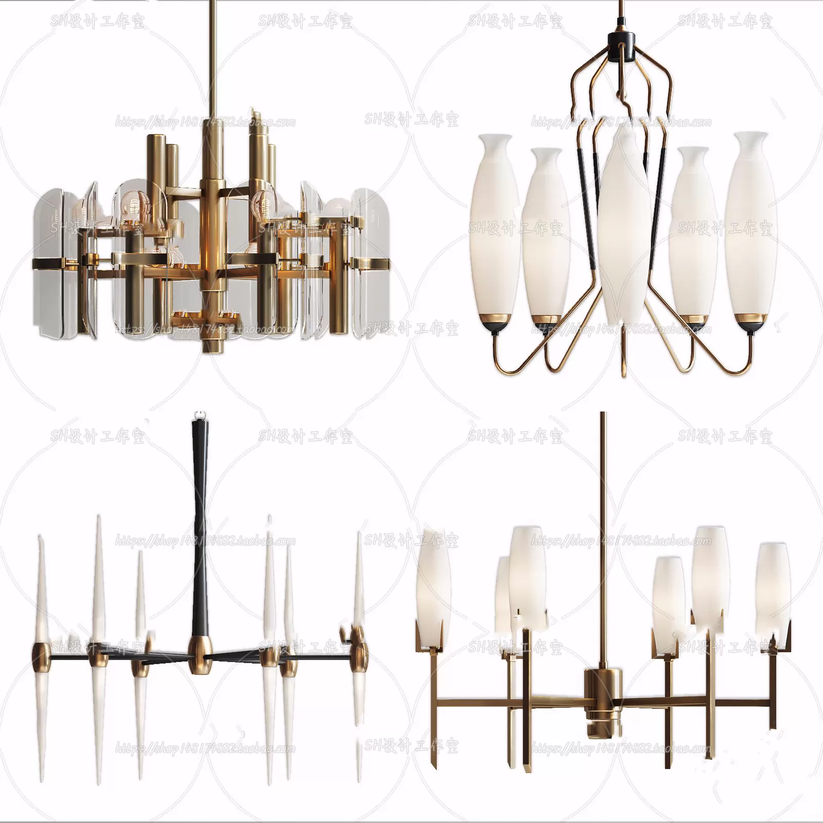 Lights – Chandelier 3D Models – 0245