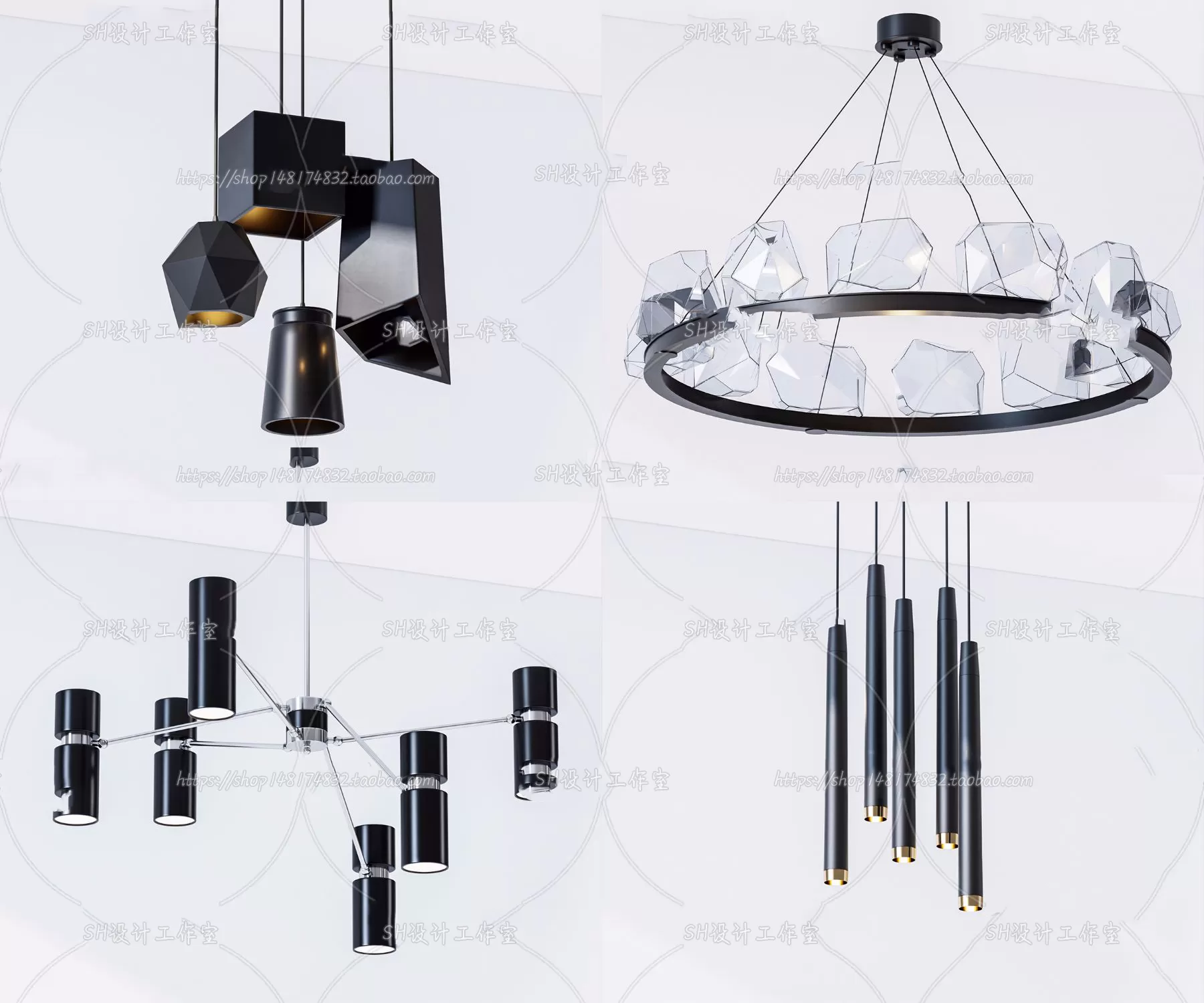 Lights – Chandelier 3D Models – 0250