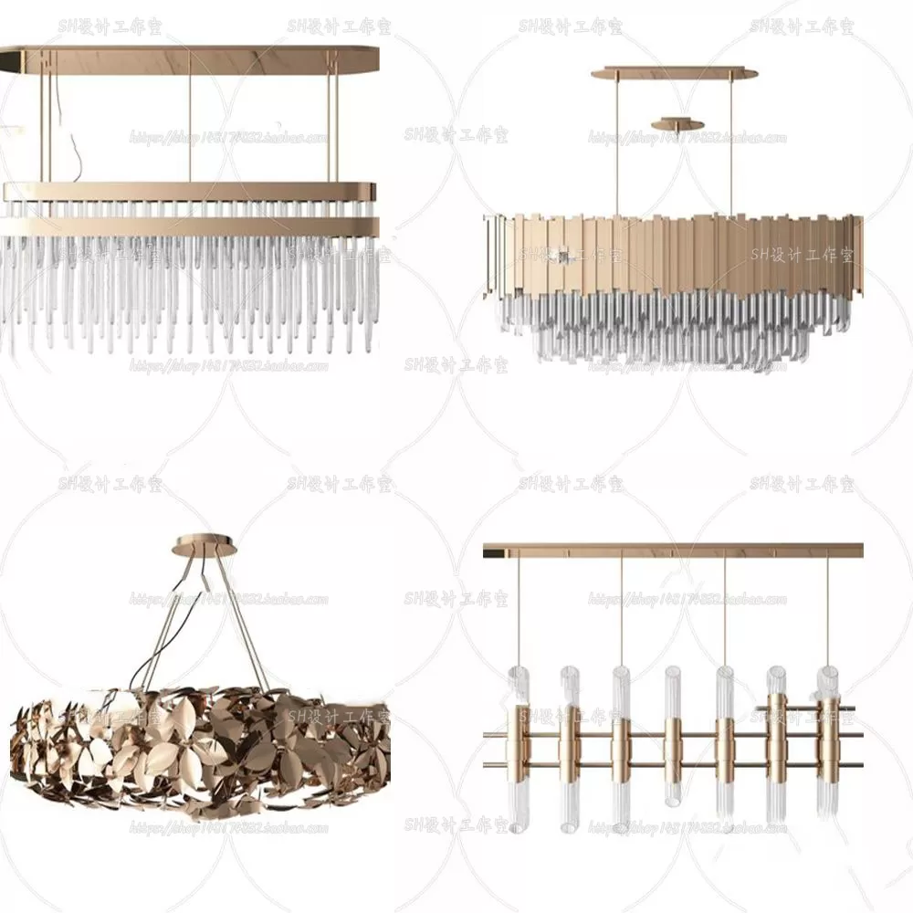 Lights – Chandelier 3D Models – 0251