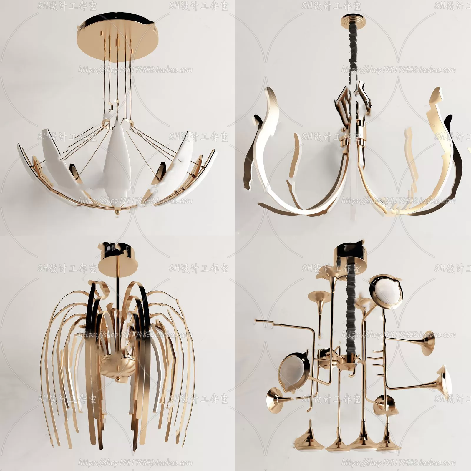 Lights – Chandelier 3D Models – 0255