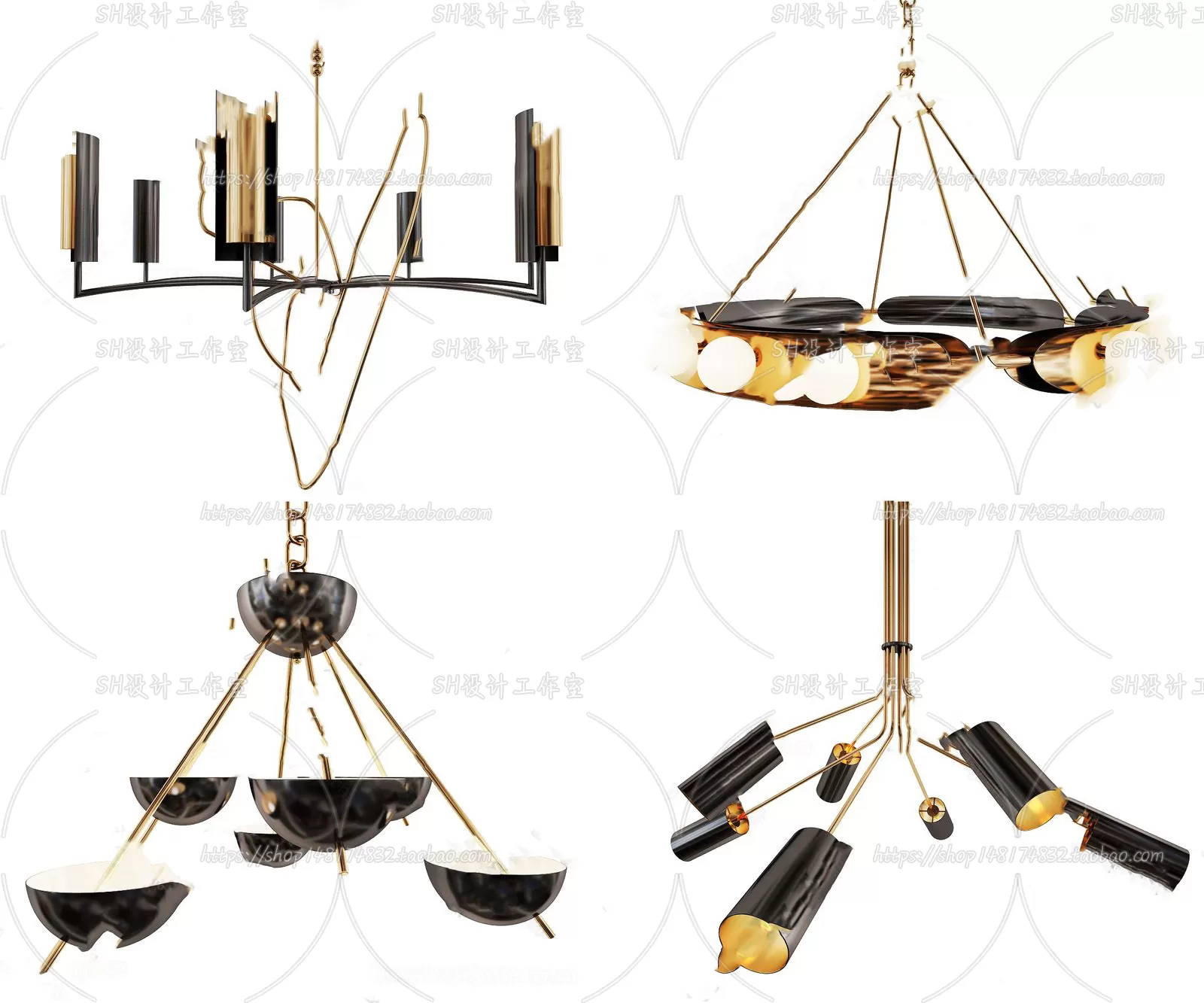Lights – Chandelier 3D Models – 0256