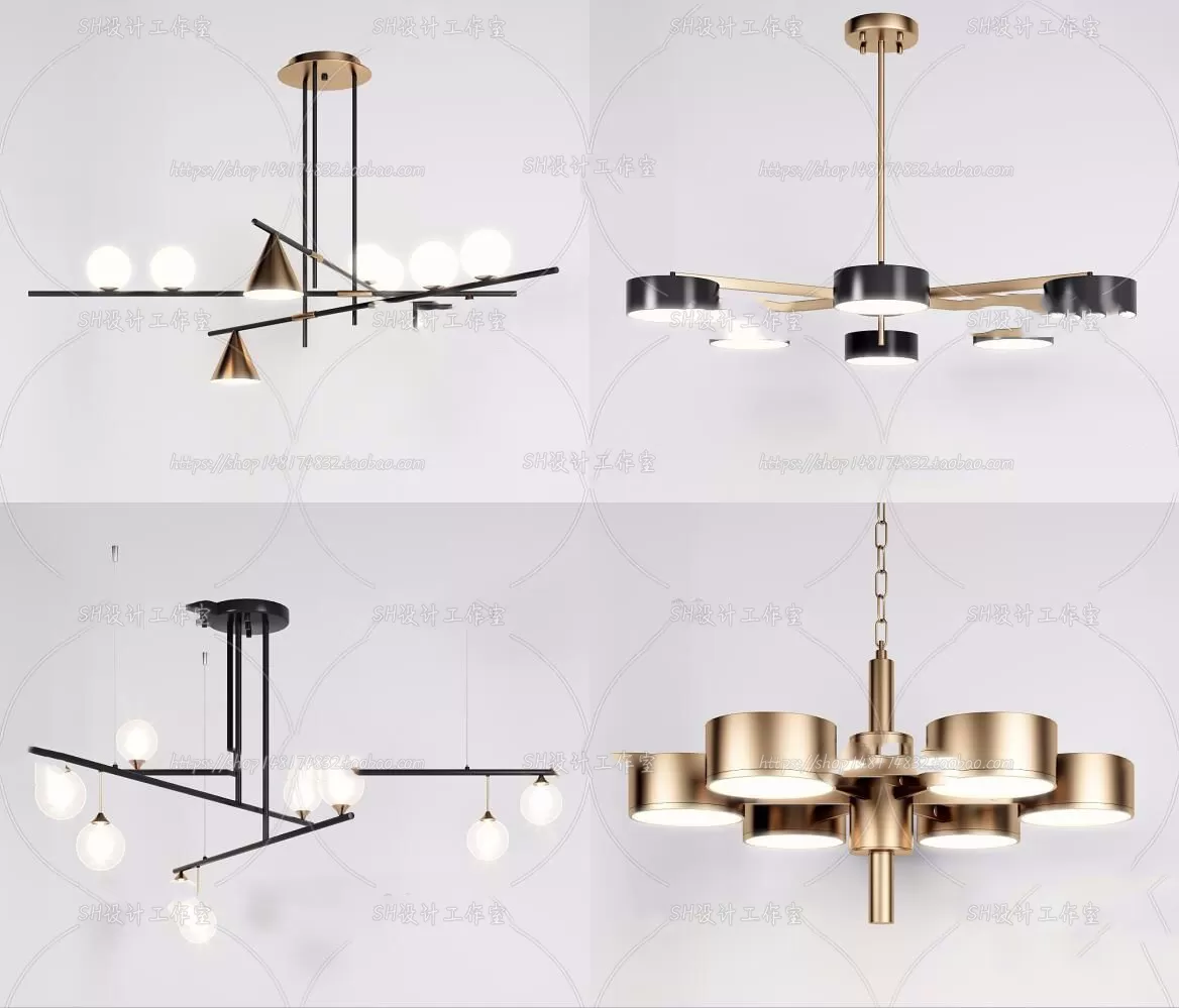 Lights – Chandelier 3D Models – 0257