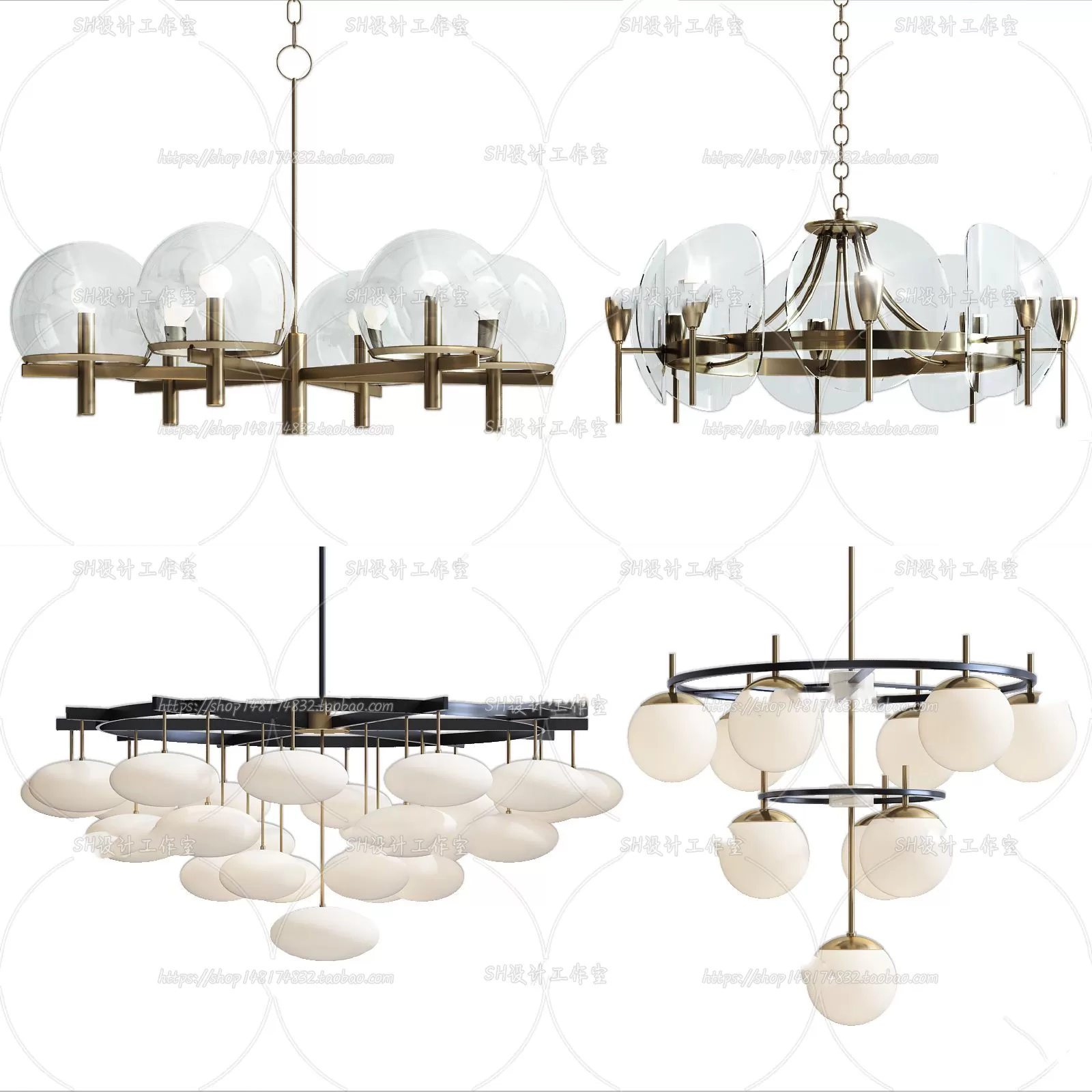 Lights – Chandelier 3D Models – 0258