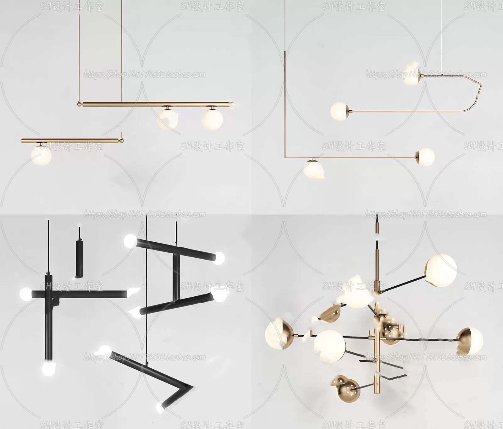 Lights – Chandelier 3D Models – 0260