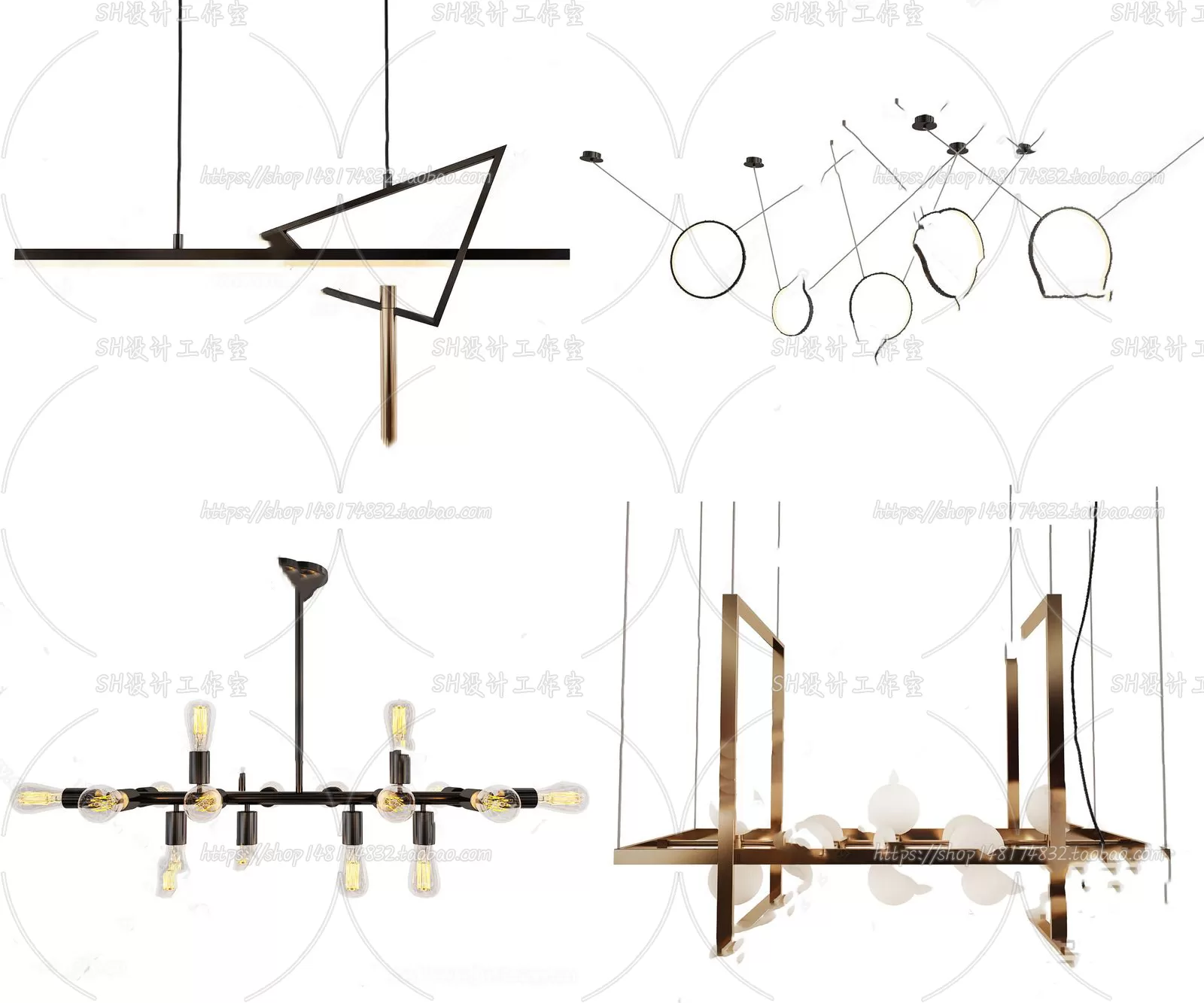 Lights – Chandelier 3D Models – 0261