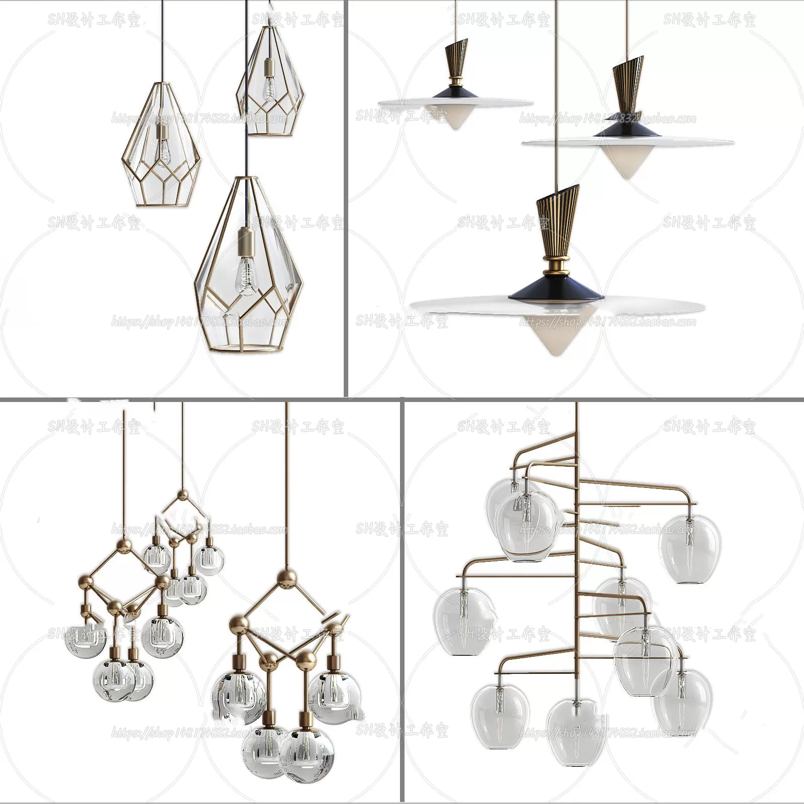 Lights – Chandelier 3D Models – 0263