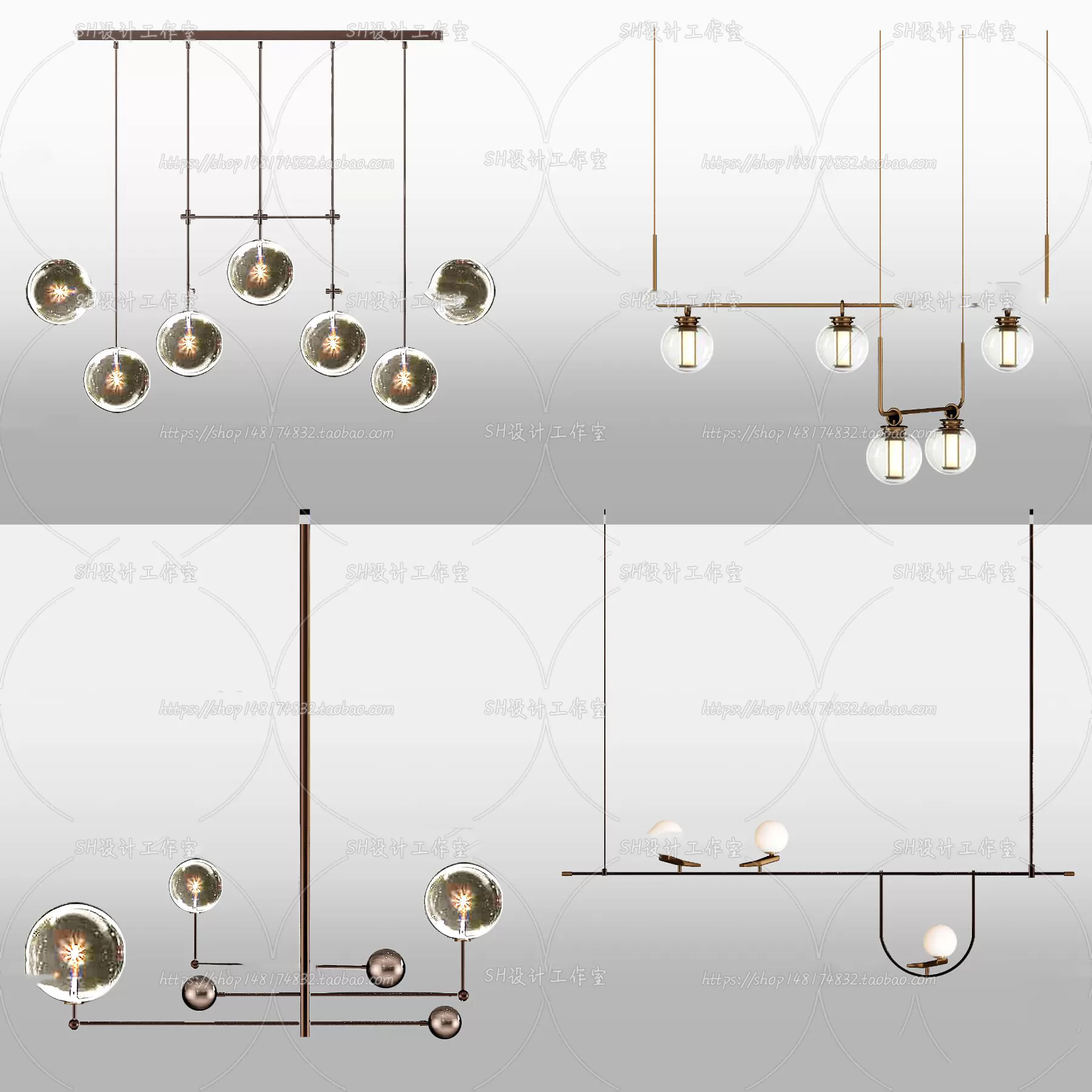 Lights – Chandelier 3D Models – 0264