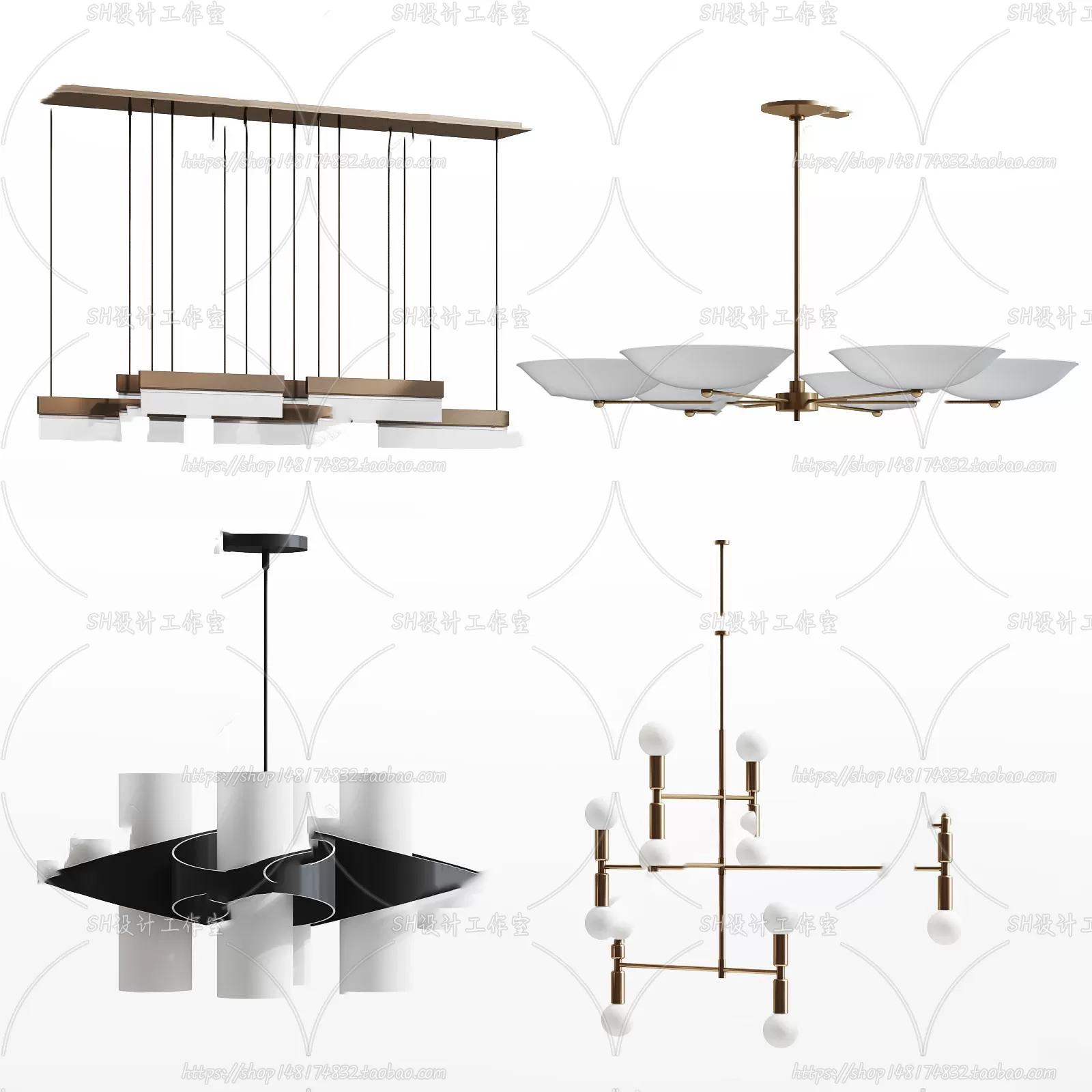 Lights – Chandelier 3D Models – 0266