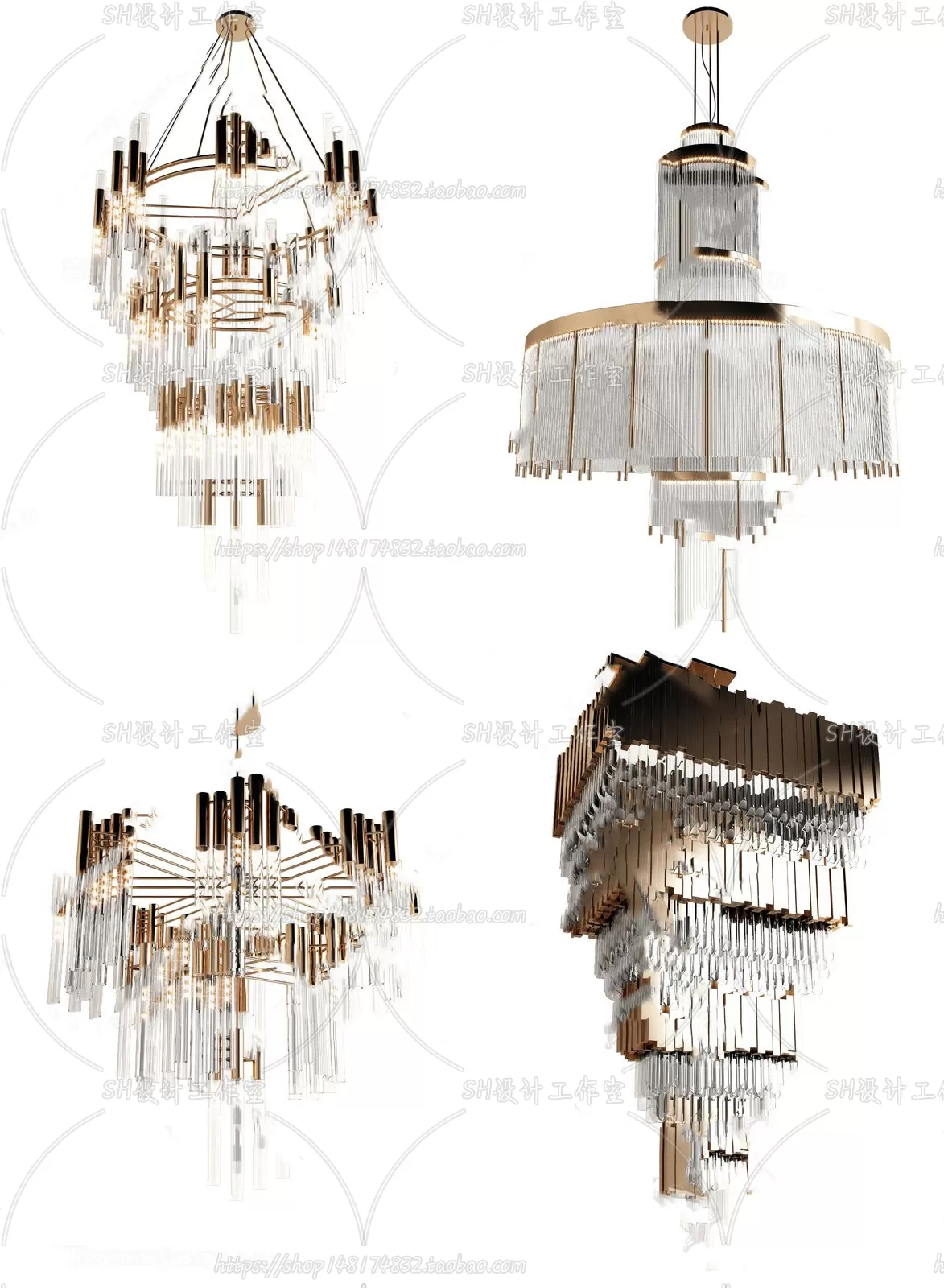 Lights – Chandelier 3D Models – 0274