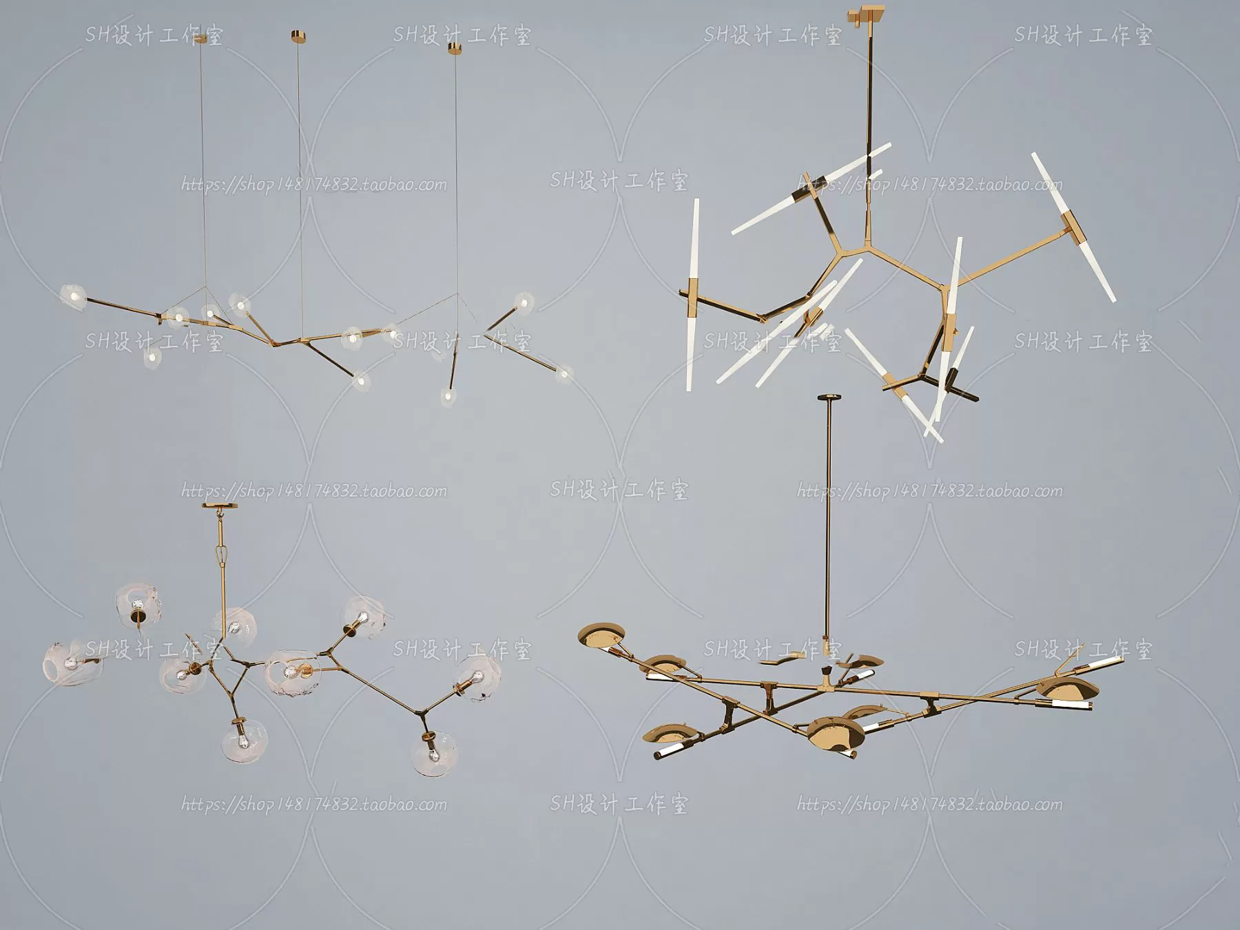 Lights – Chandelier 3D Models – 0280