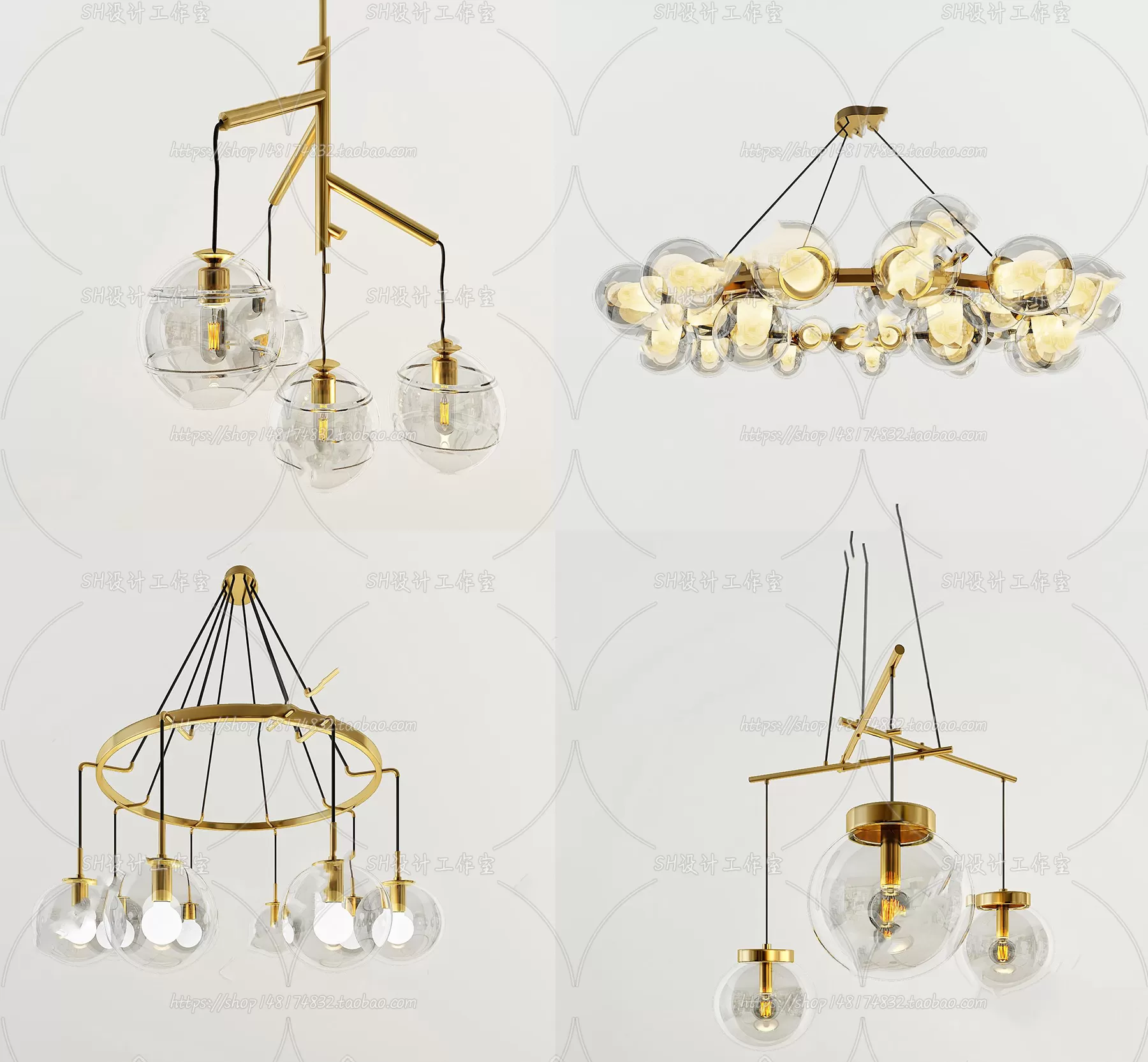 Lights – Chandelier 3D Models – 0281
