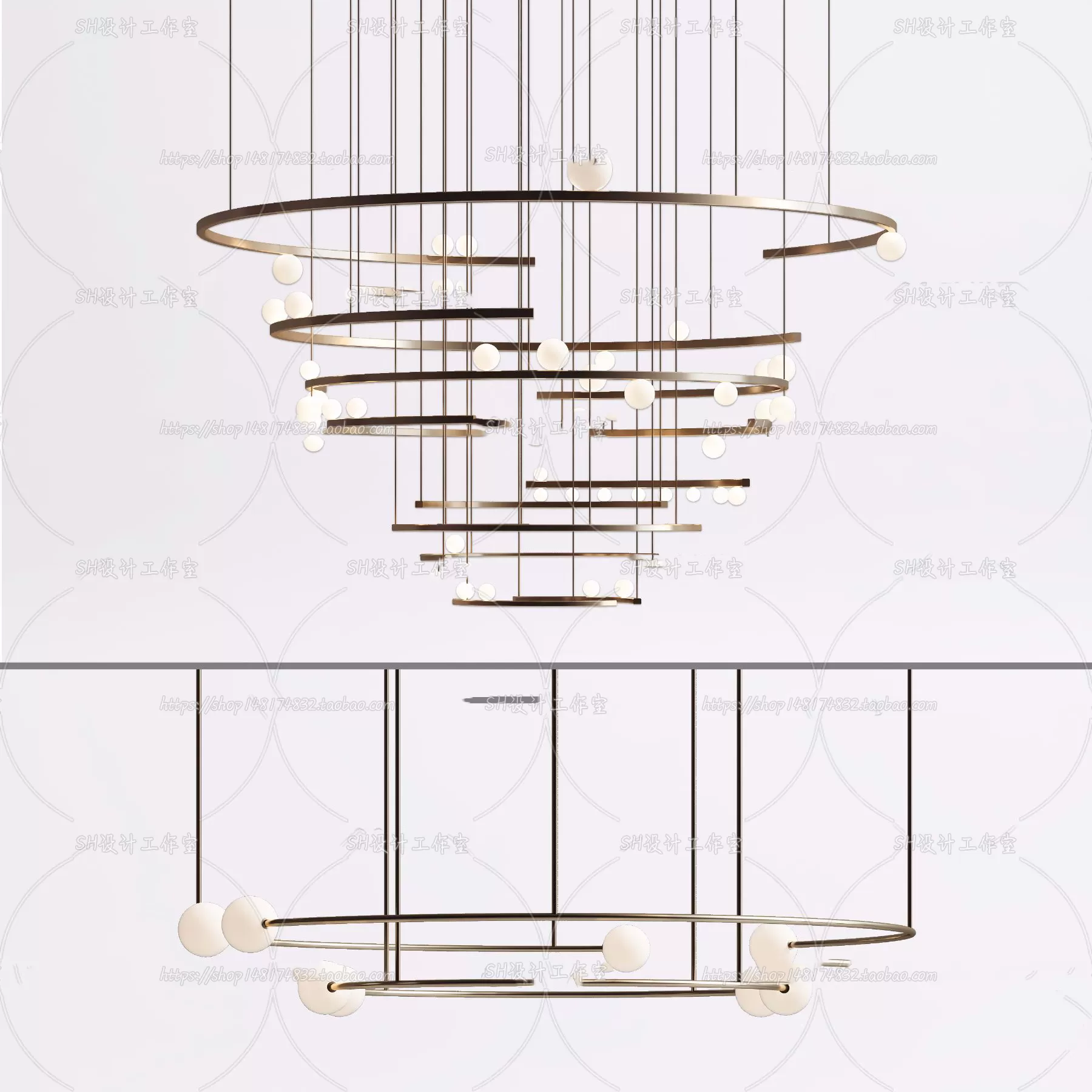 Lights – Chandelier 3D Models – 0283