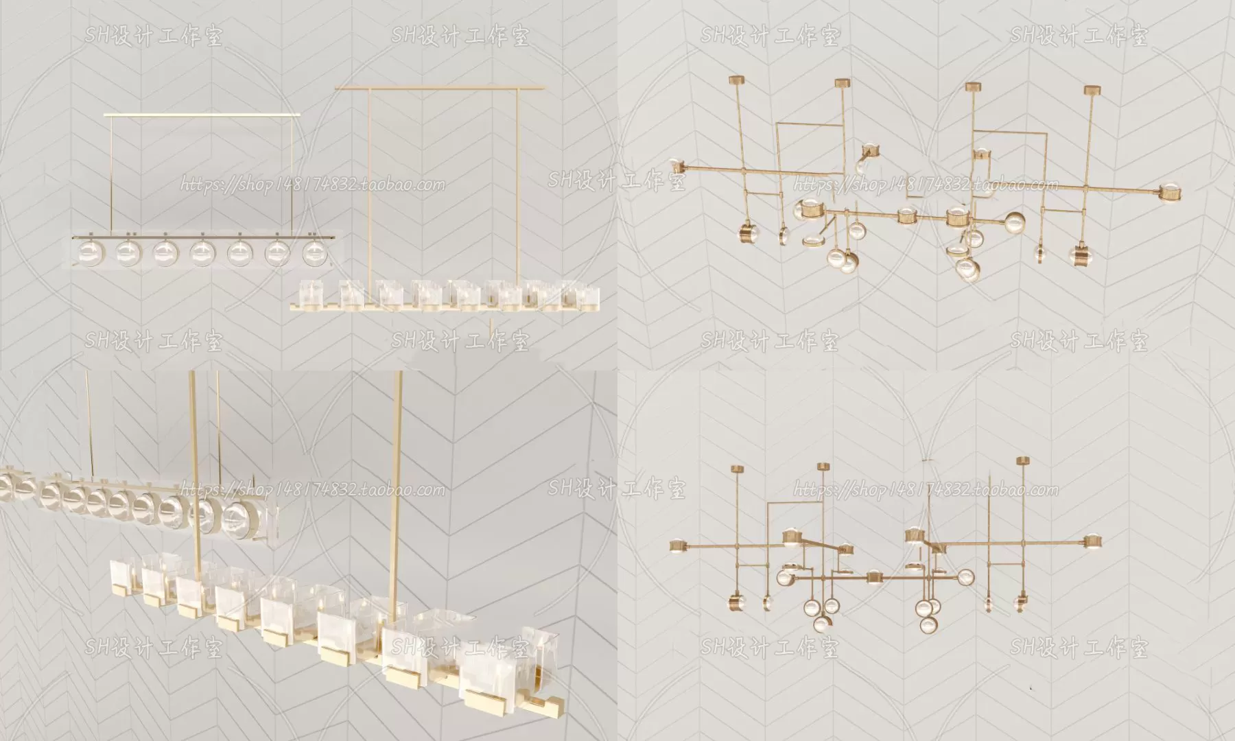 Lights – Chandelier 3D Models – 0287