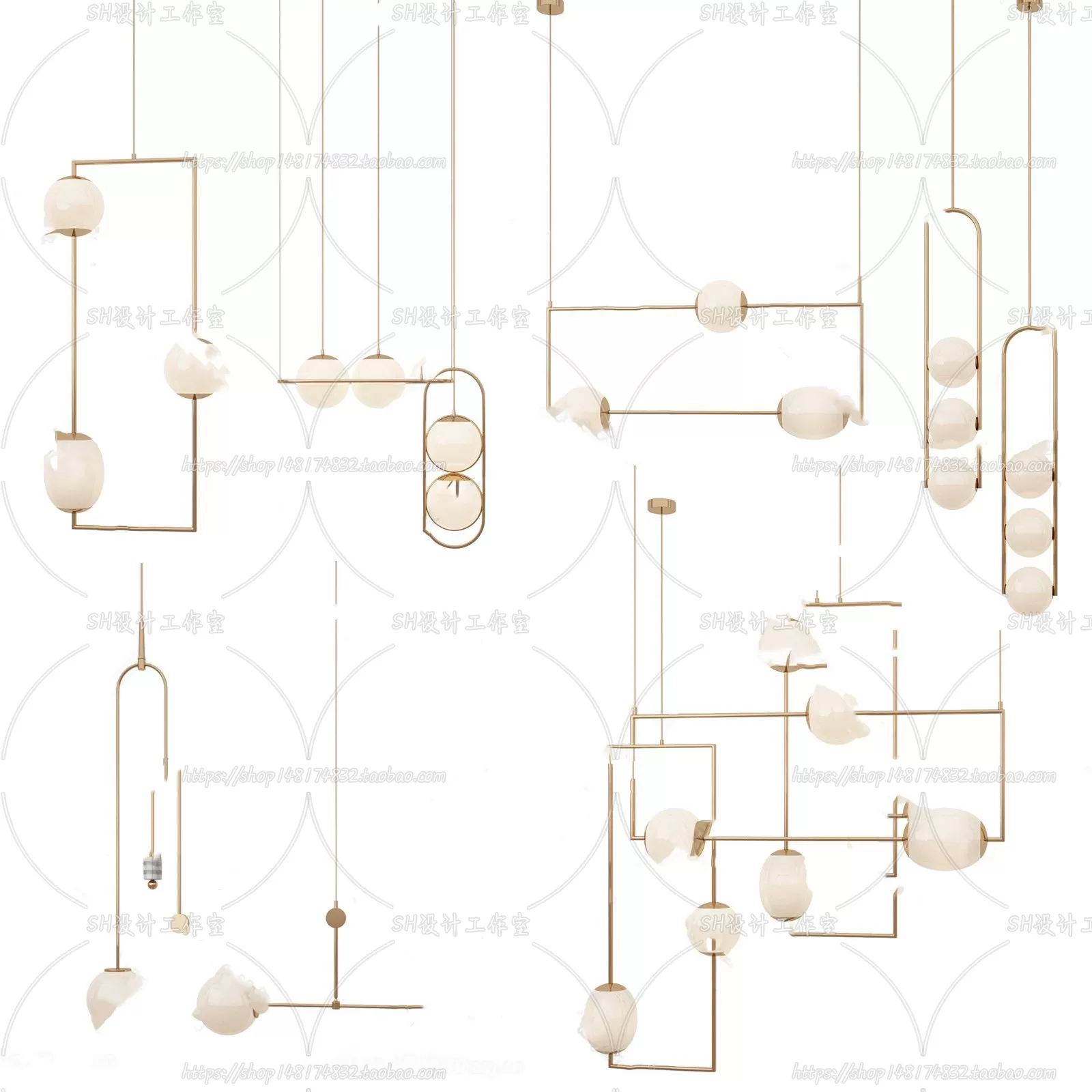 Lights – Chandelier 3D Models – 0290