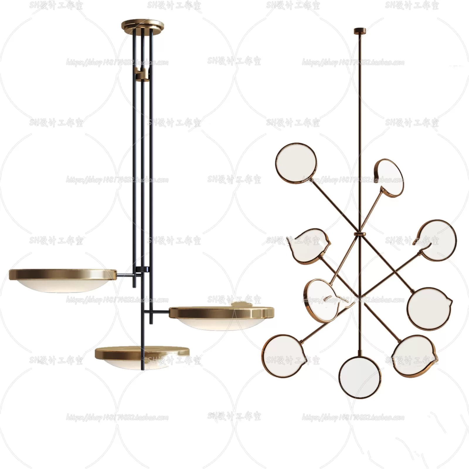 Lights – Chandelier 3D Models – 0291