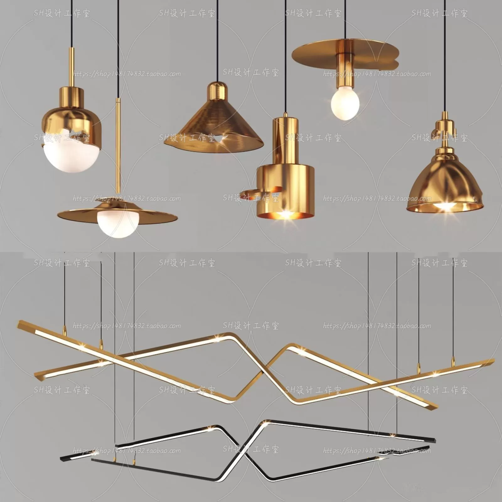 Lights – Chandelier 3D Models – 0294