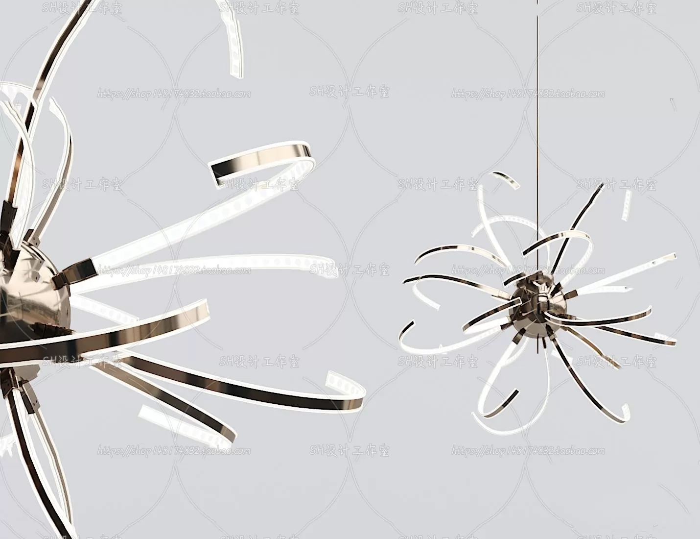 Lights – Chandelier 3D Models – 0298