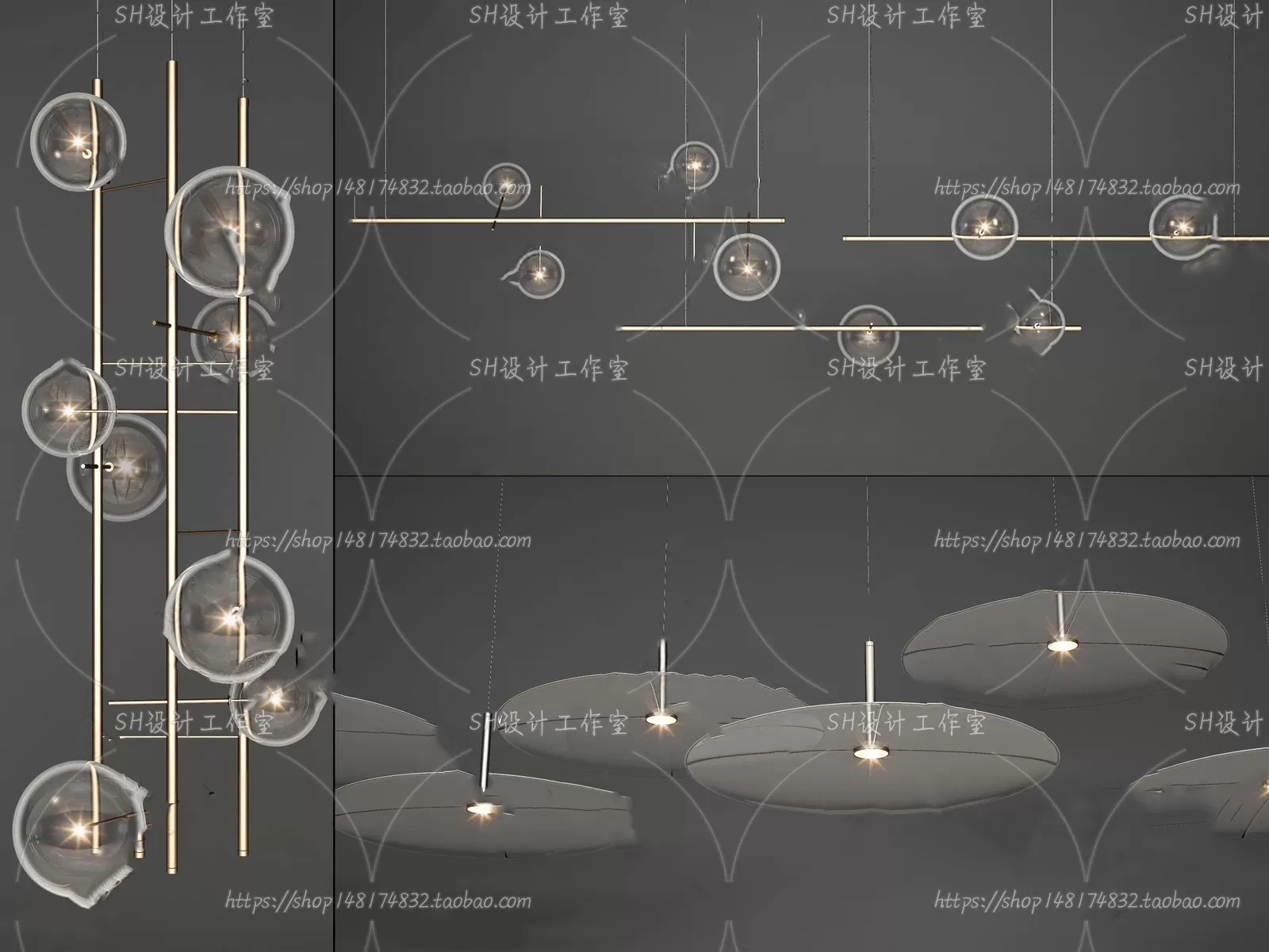 Lights – Chandelier 3D Models – 0301