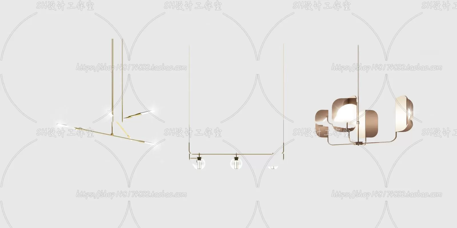 Lights – Chandelier 3D Models – 0302