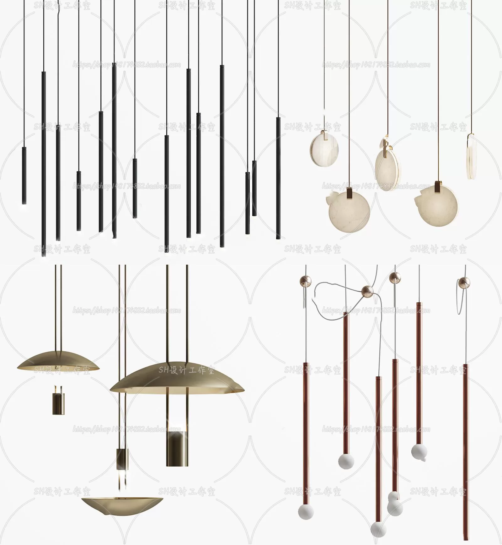 Lights – Chandelier 3D Models – 0316