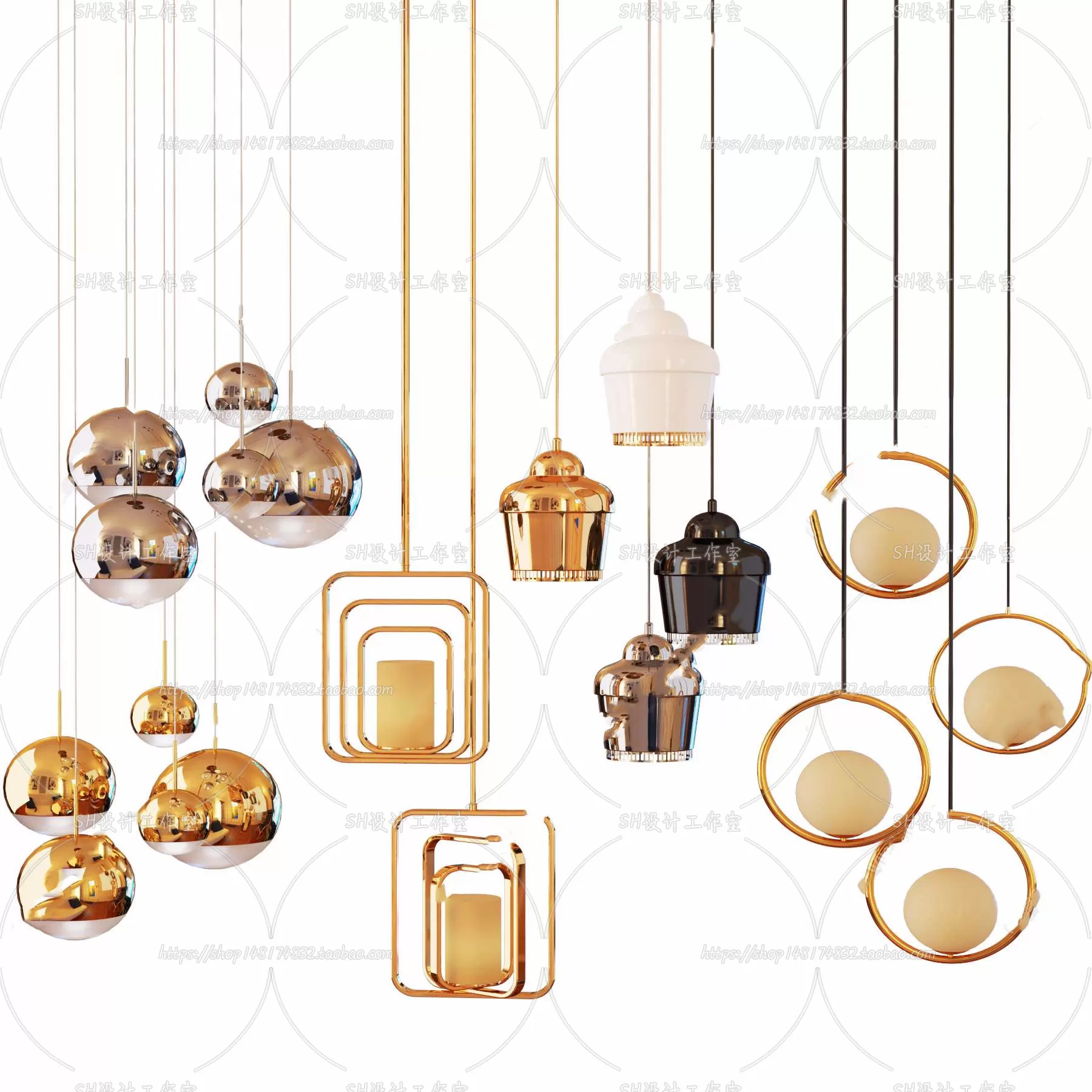 Lights – Chandelier 3D Models – 0327