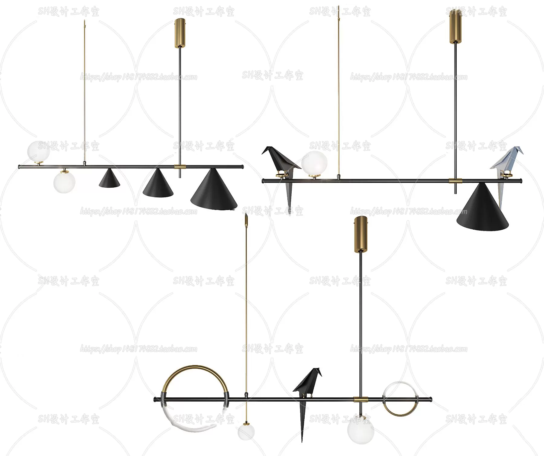 Lights – Chandelier 3D Models – 0331