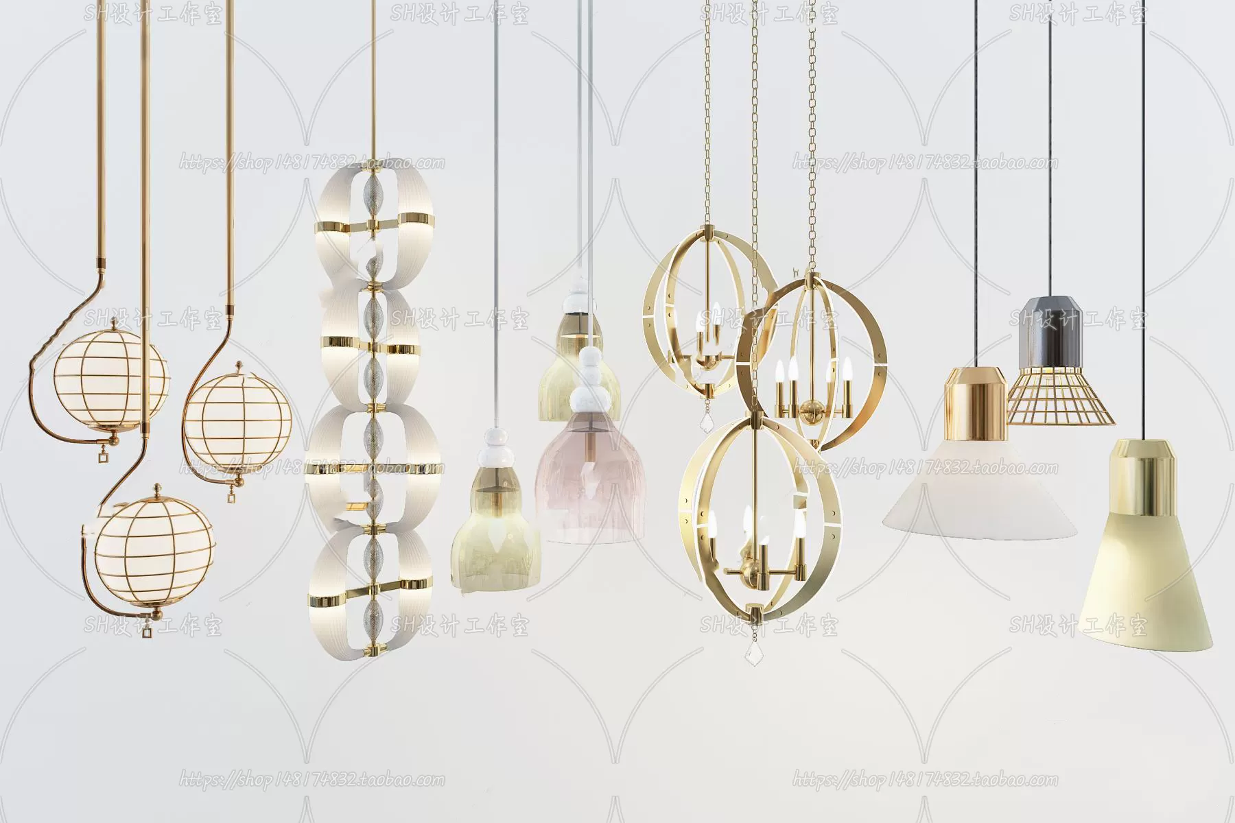 Lights – Chandelier 3D Models – 0335