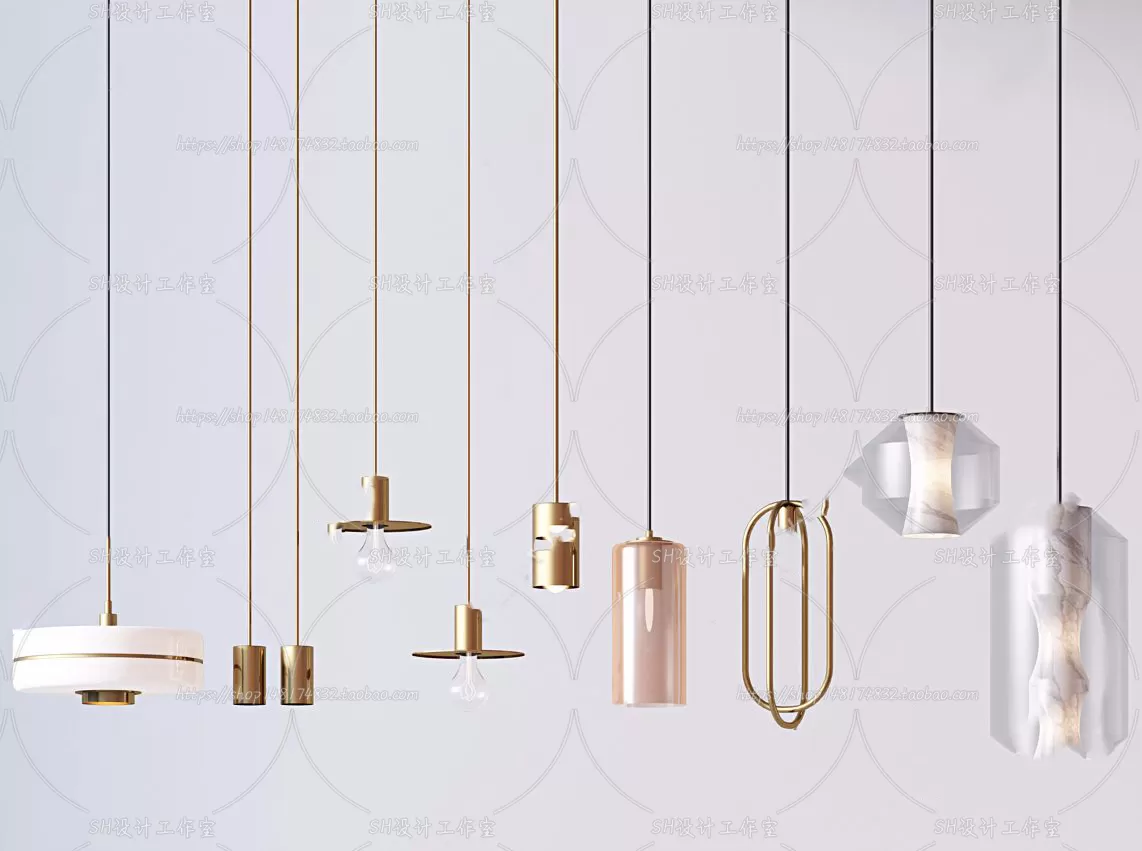 Lights – Chandelier 3D Models – 0337