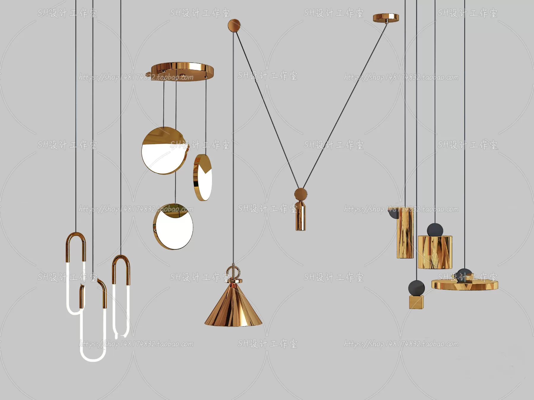 Lights – Chandelier 3D Models – 0338