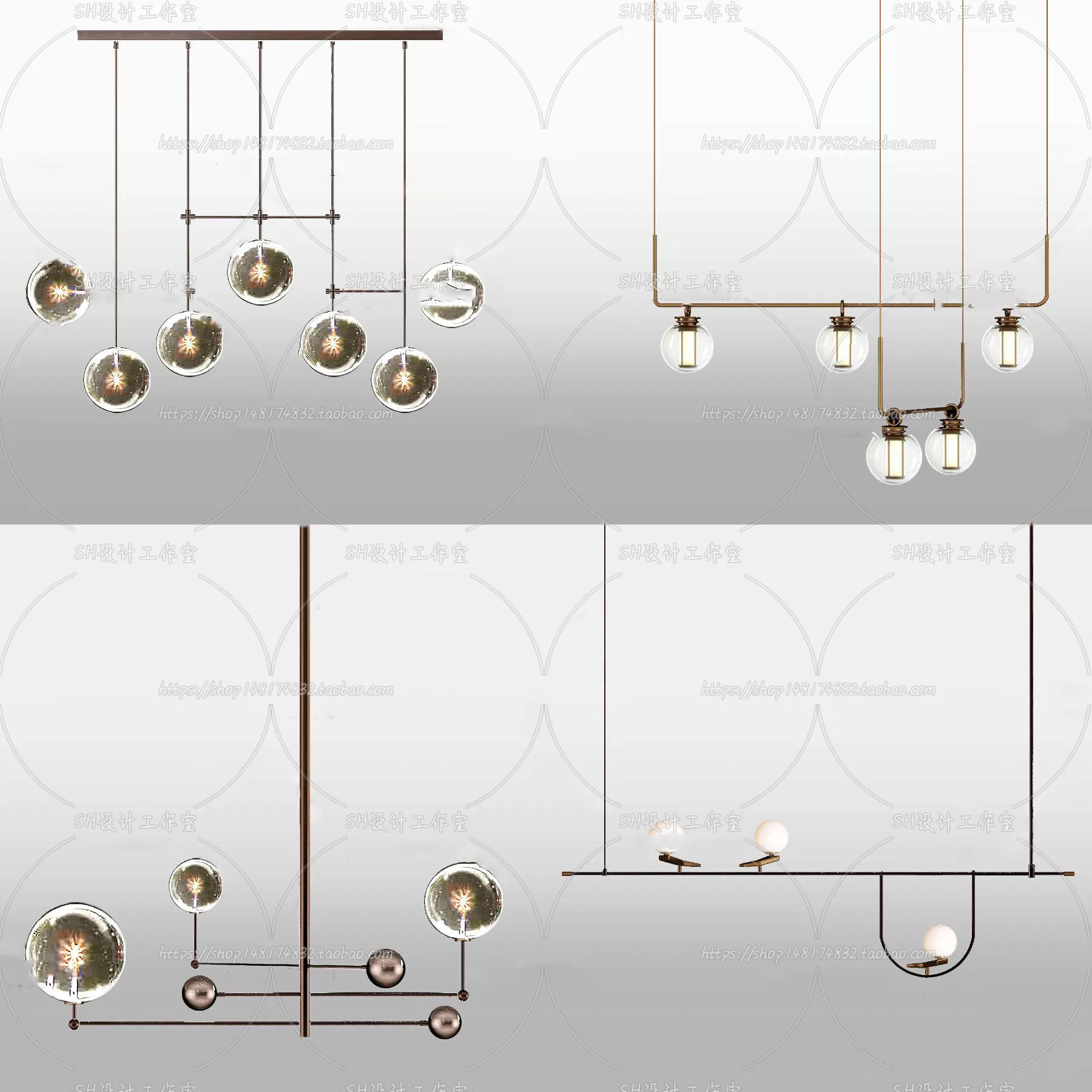 Lights – Chandelier 3D Models – 0339
