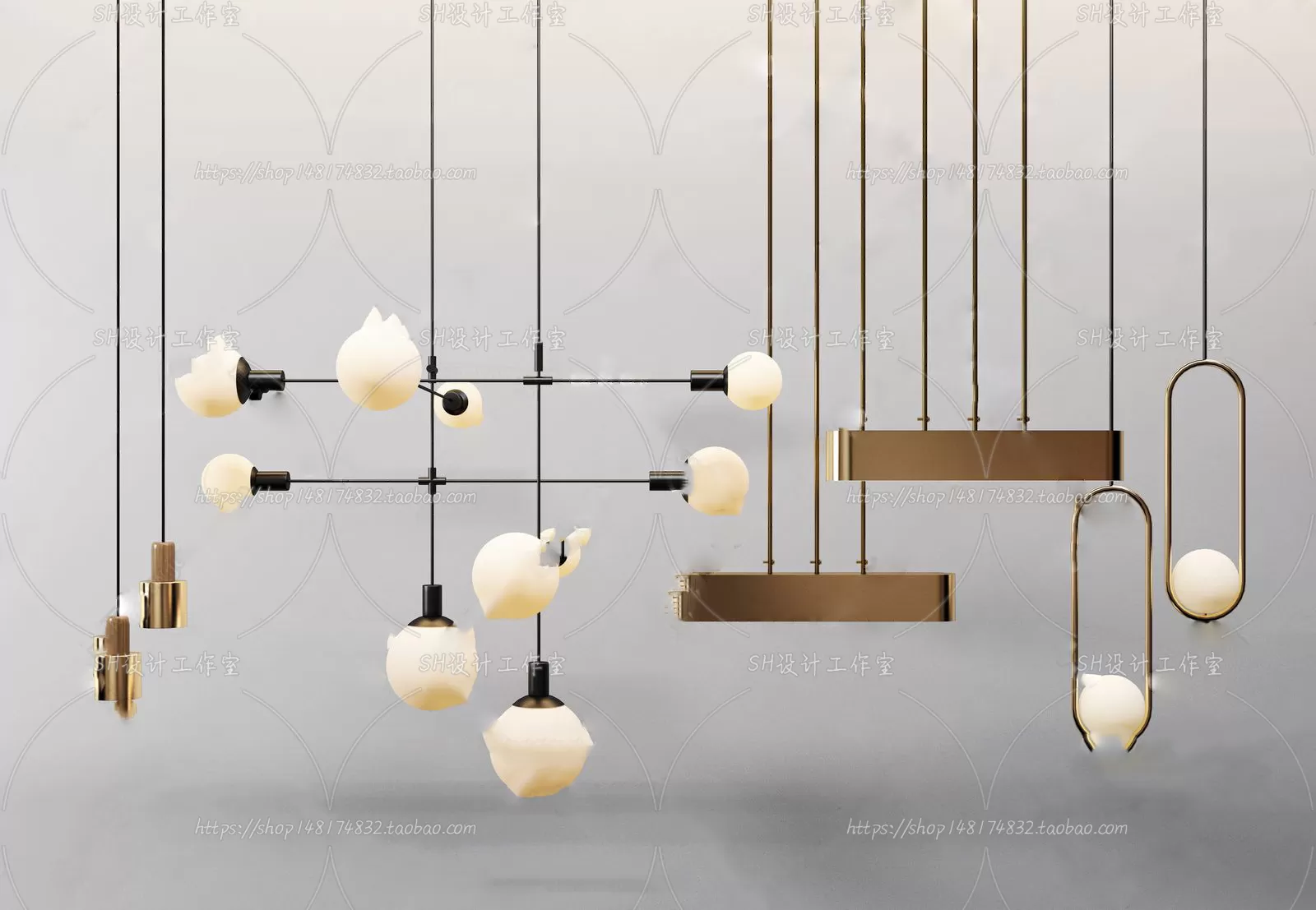 Lights – Chandelier 3D Models – 0340
