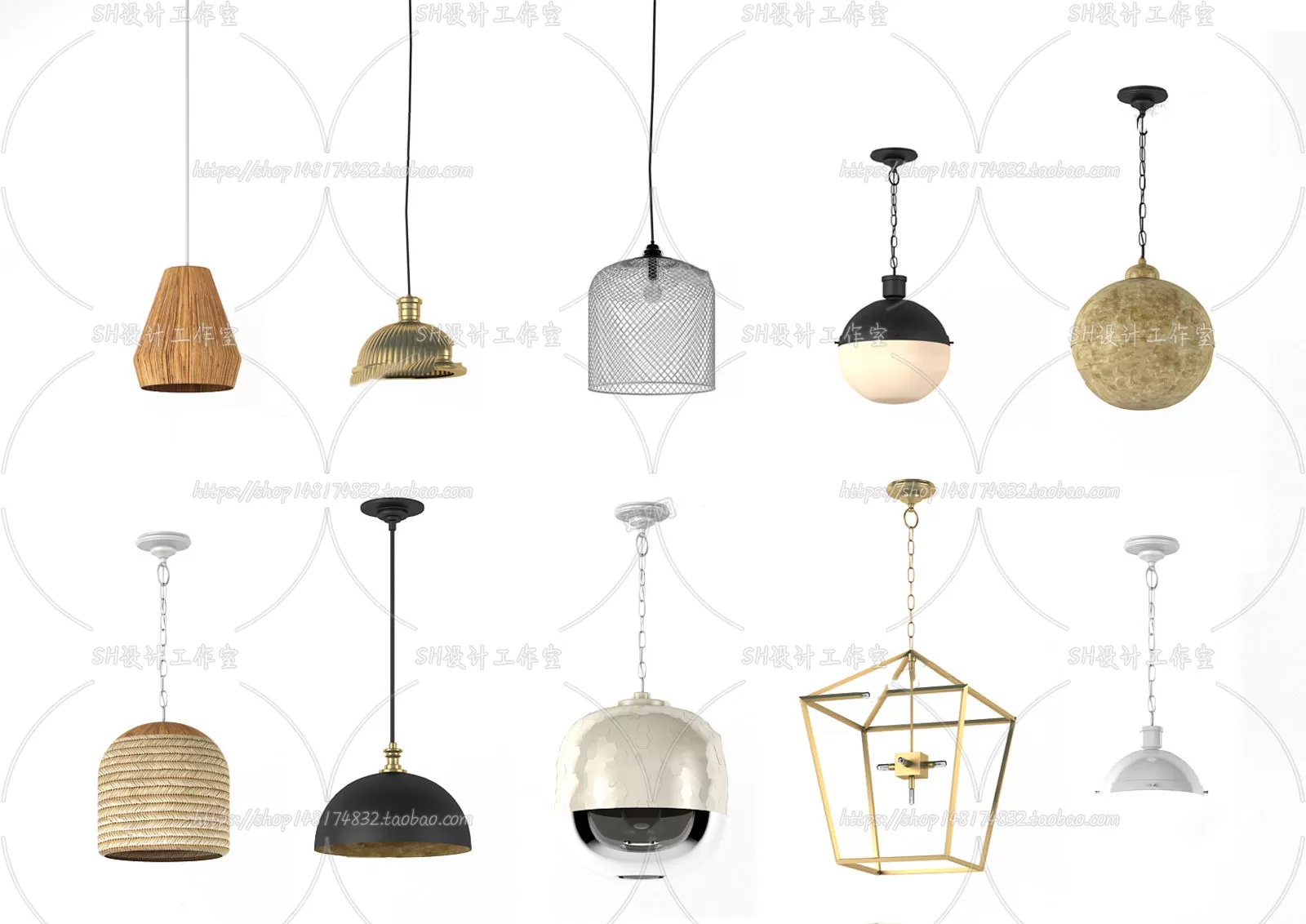 Lights – Chandelier 3D Models – 0343