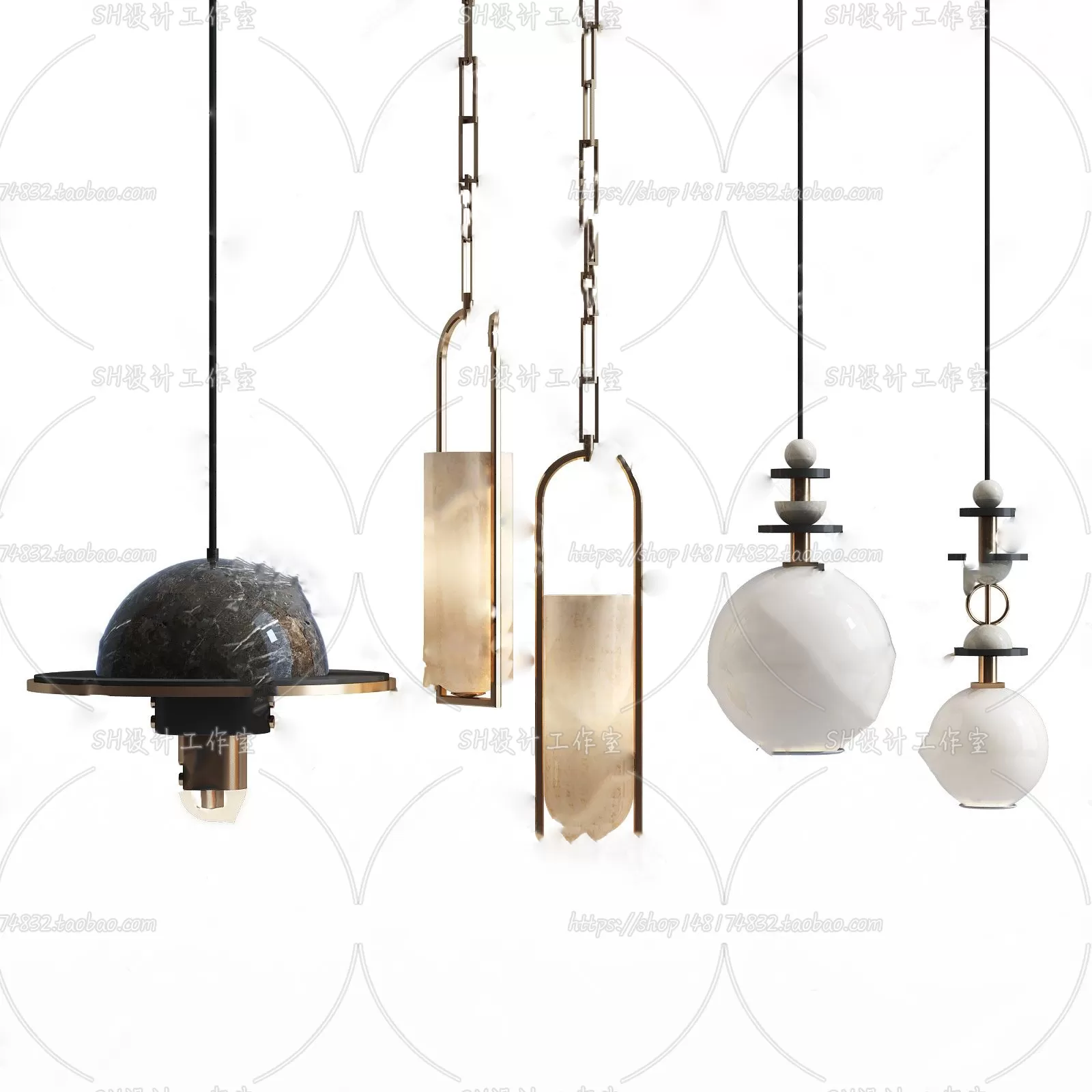 Lights – Chandelier 3D Models – 0344