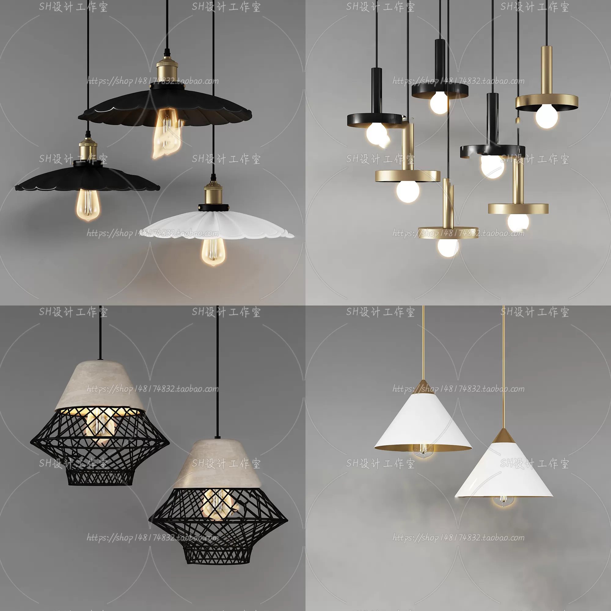 Lights – Chandelier 3D Models – 0352